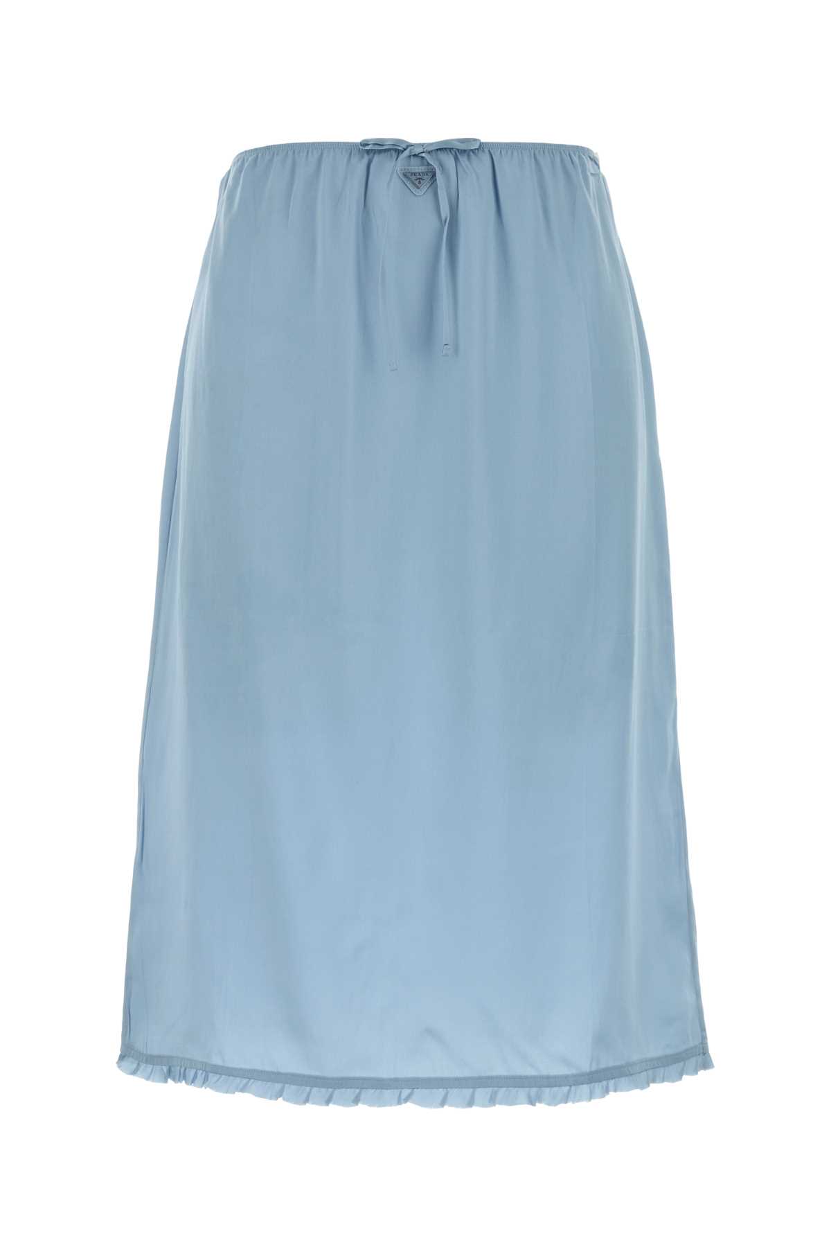 Light-blue satin underskirt SG6172SOOO17MZF0AE7 (Prada / スカート ) | Prada (プラダ)