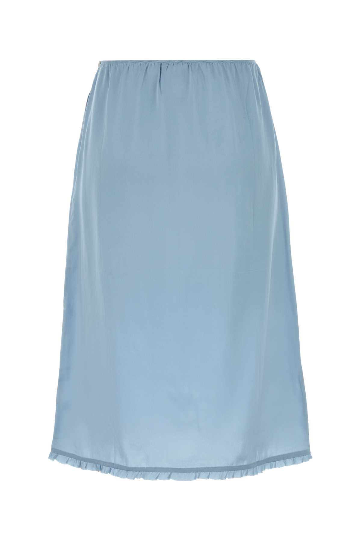Light-blue satin underskirt SG6172SOOO17MZF0AE7 (Prada / スカート ) | Prada (プラダ)(1)