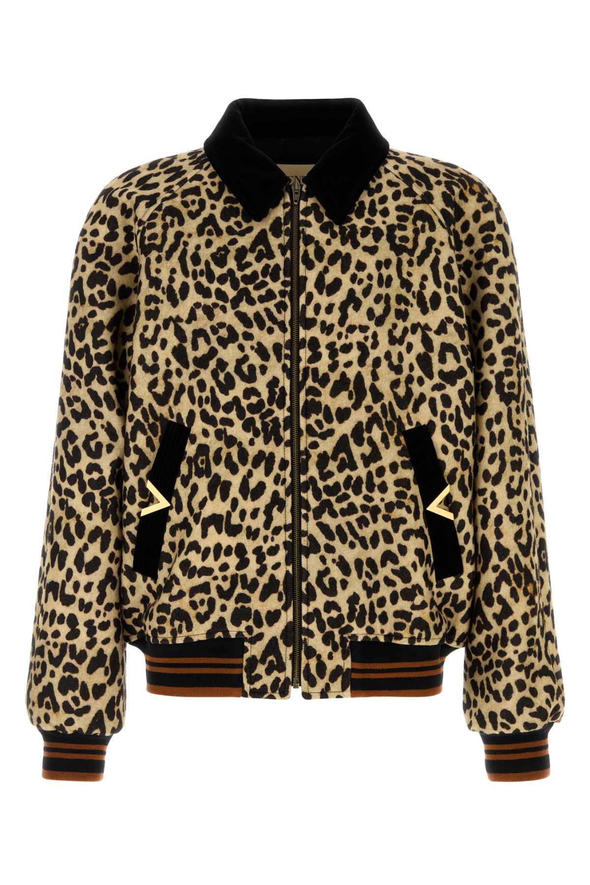 Printed wool bomber jacket 8V3CIP69B7HCF3 (Valentino Garavani / カジュアルジャケット ) | Valentino Garavani (ヴァレンティノ)