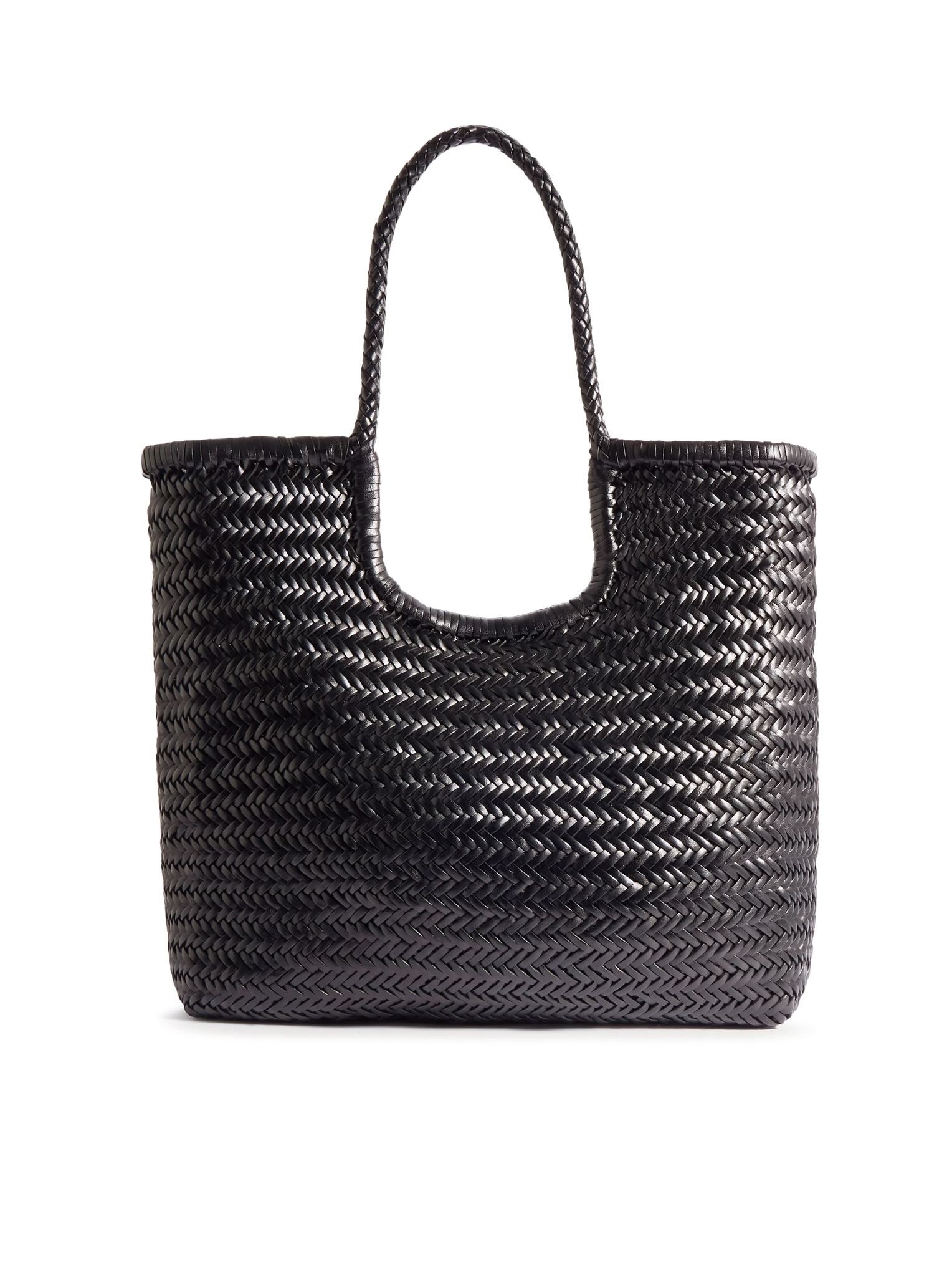 NS DIAGONAL BLACK LEATHER TOTE BAG DGS68914BLACK (dragon DIFFUSION / トートバッグ ) | dragon DIFFUSION (ドラゴンディフュージョン)(3)