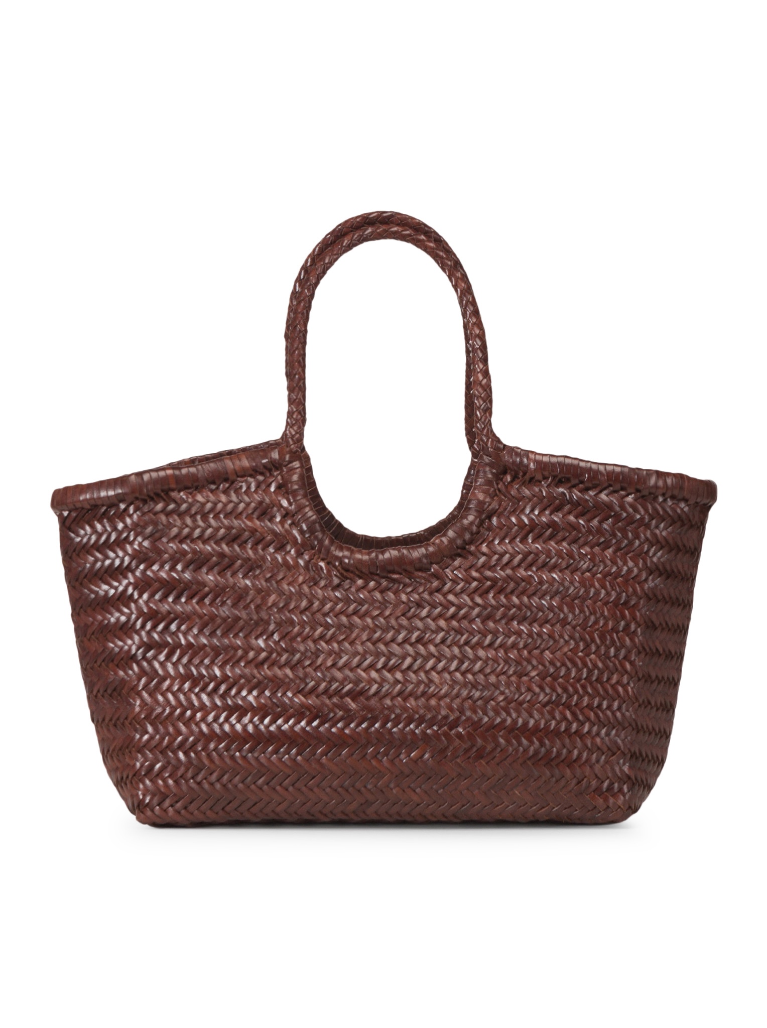 NANTUCKET BIG TOTE BAG IN WOVEN LEATHER DGS68822BRUCIATO (dragon DIFFUSION / トートバッグ ) | dragon DIFFUSION (ドラゴンディフュージョン)