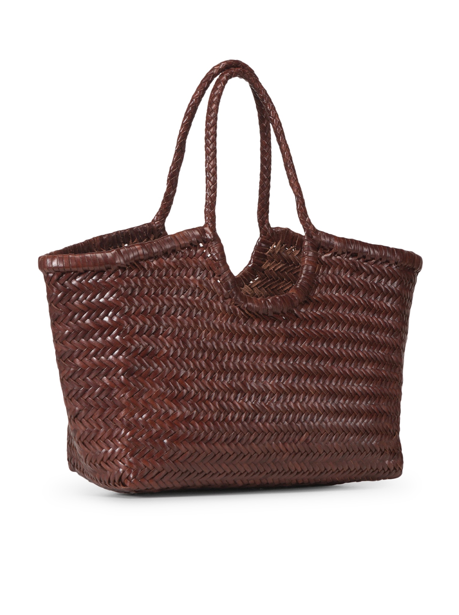 NANTUCKET BIG TOTE BAG IN WOVEN LEATHER DGS68822BRUCIATO (dragon DIFFUSION / トートバッグ ) | dragon DIFFUSION (ドラゴンディフュージョン)(2)