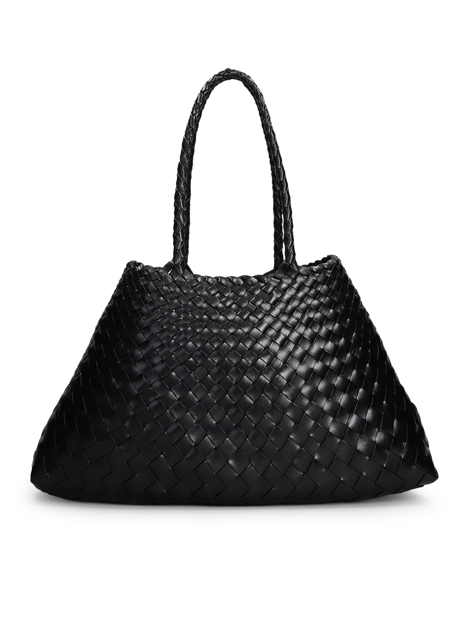 SANTA CROCE BIG BAG IN BLACK WOVEN LEATHER DGS68892BLACK (dragon DIFFUSION / ハンドバッグ・ショルダーバッグ ) | dragon DIFFUSION (ドラゴンディフュージョン)(3)