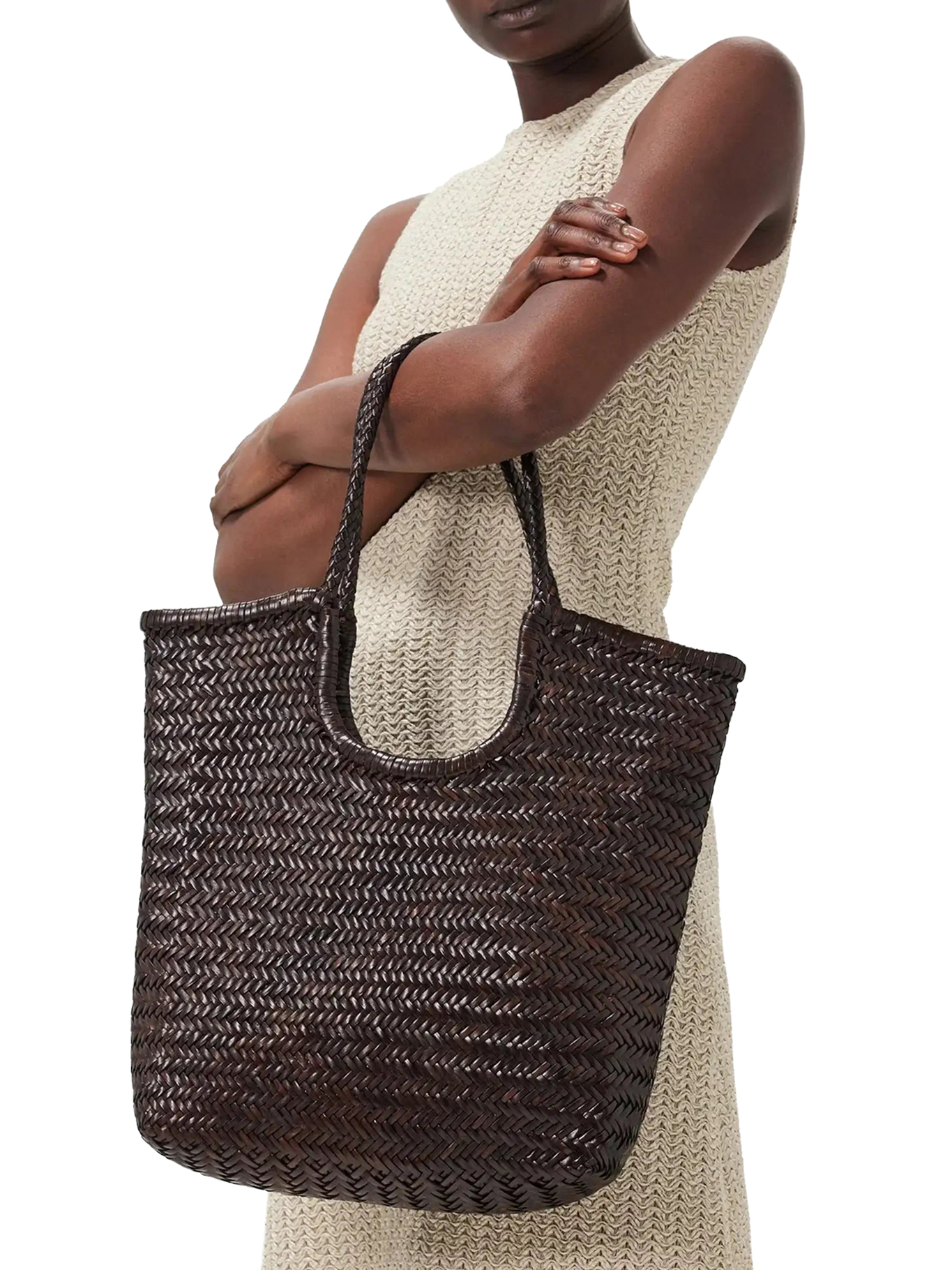 NS DIAGONAL LEATHER TOTE BAG DGS68914DK (dragon DIFFUSION / トートバッグ ) | dragon DIFFUSION (ドラゴンディフュージョン)(1)