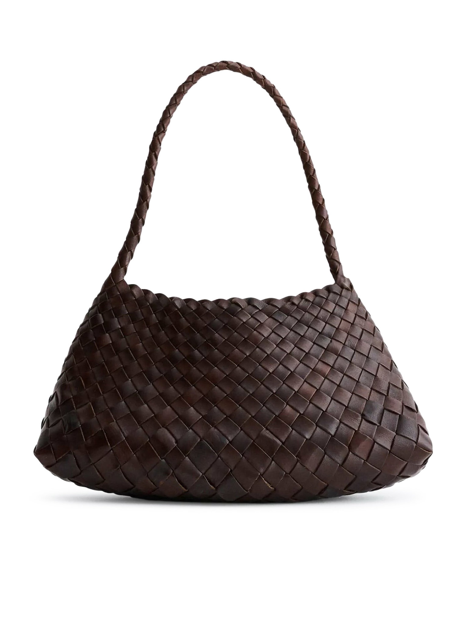 ROSANNA MINI BAG IN DARK BROWN WOVEN LEATHER DGS68943DK (dragon DIFFUSION / ハンドバッグ・ショルダーバッグ ) | dragon DIFFUSION (ドラゴンディフュージョン)(3)