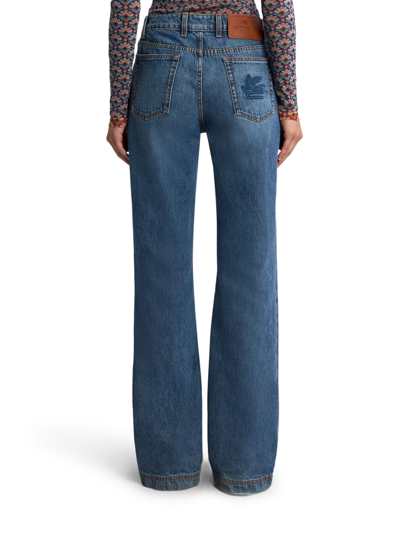 FLARED DENIM JEANS WITH PEGASUS EMBROIDERY WRNB0029AD341S9000S9000 (ETRO / ジーンズ ) | ETRO (エトロ)(2)