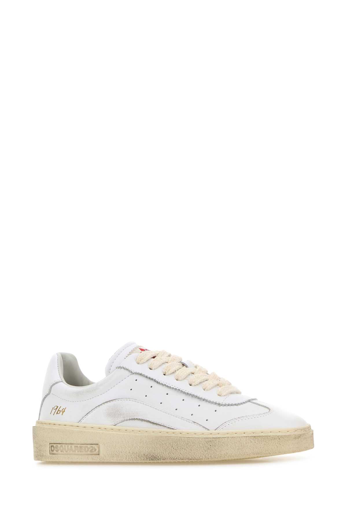 White leather Rider sneakers SNW0301115082961062 (Dsquared2 / スニーカー ) | Dsquared2 (ディースクエアード)(1)