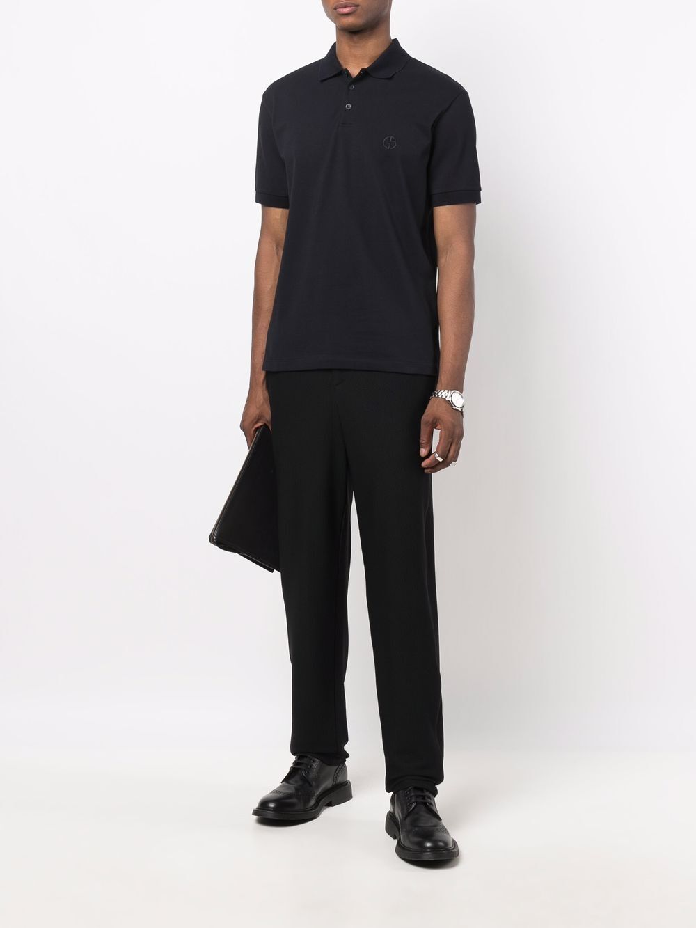 STRETCH COTTON PIQUÉ POLO SHIRT 8NSF70SJCNZUBWF (GIORGIO ARMANI / ポロシャツ ) | GIORGIO ARMANI (ジョルジオ アルマーニ)(2)