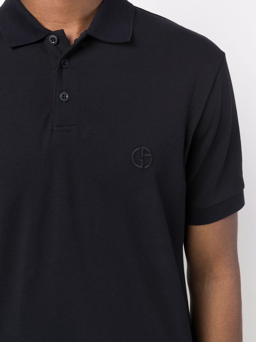 STRETCH COTTON PIQUÉ POLO SHIRT 8NSF70SJCNZUBWF (GIORGIO ARMANI / ポロシャツ ) | GIORGIO ARMANI (ジョルジオ アルマーニ)(3)
