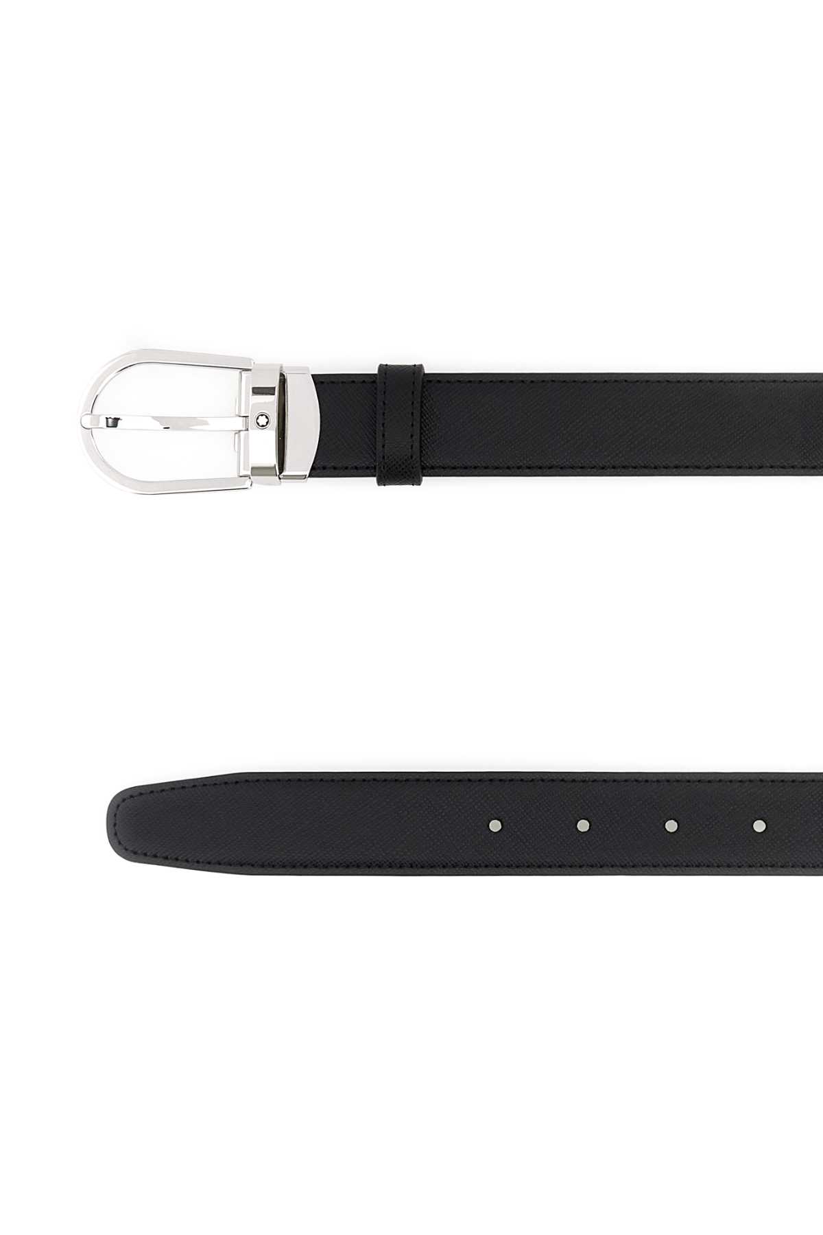 Black leather reversible belt 113834000 (MONTBLANC / ベルト・サスペンダー ) | MONTBLANC (モンブラン)(1)