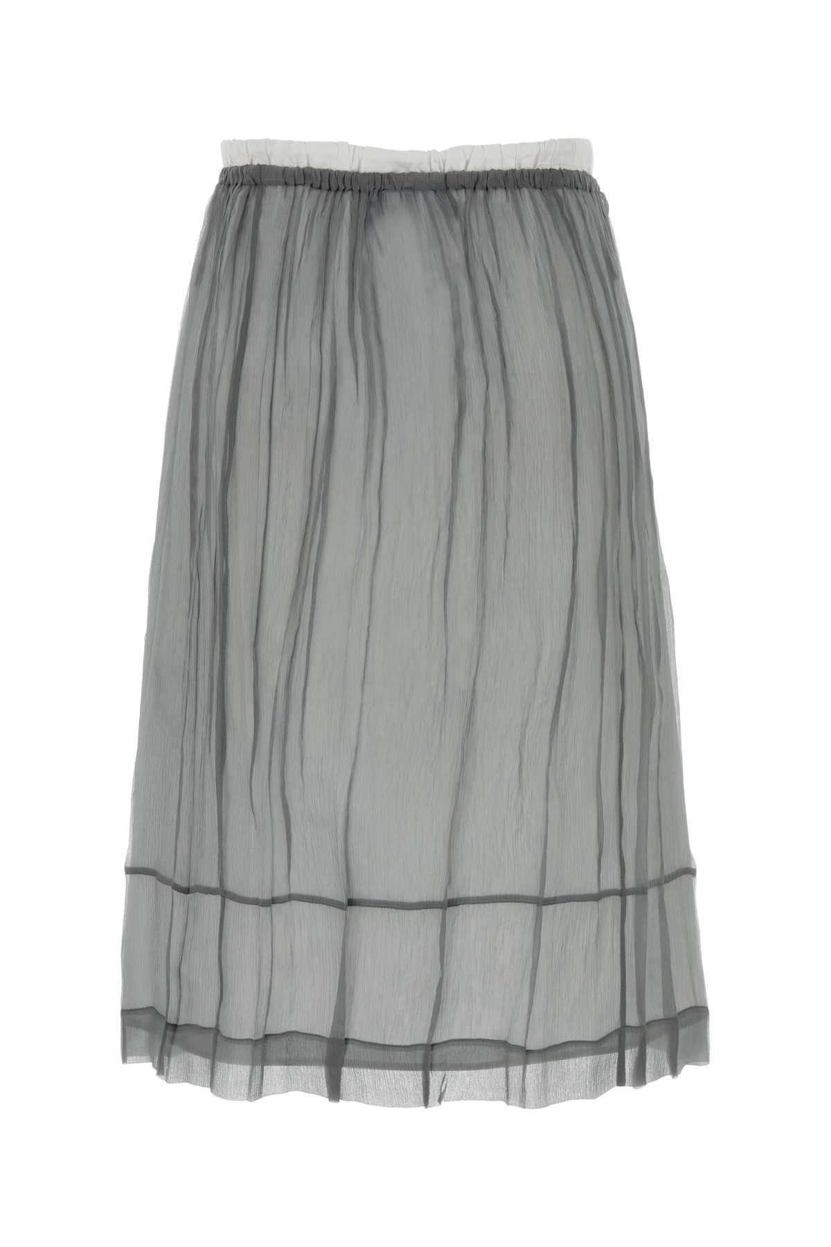 Grey chiffon skirt P172ZRSOOO18QLF0024 (Prada / スカート ) | Prada (プラダ)(1)