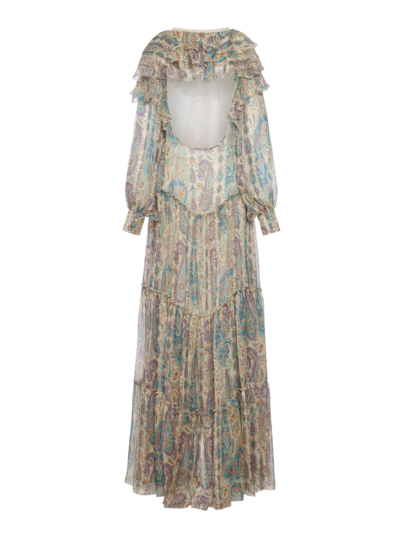 LONG SILK DRESS WITH FLORAL PAISLEY PATTERN WRHA056699SA1N4X0804X0804 (ETRO / ワンピース・ドレス・オールインワン ) | ETRO (エトロ)(1)