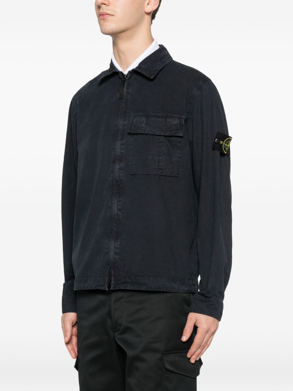 Stone Island Shirts Blue L1S151200008S00WNV0120 (STONE ISLAND / シャツ・ブラウス ) | STONE ISLAND (ストーンアイランド)(4)