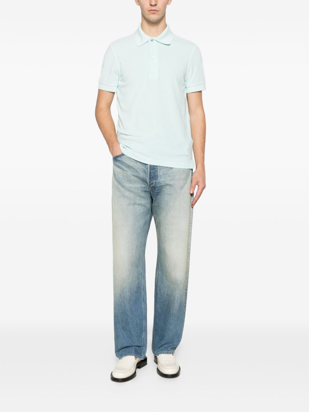 Tom Ford T-shirts and Polos Clear Blue JPS003JMC079UCK (TOM FORD / ポロシャツ ) | TOM FORD (トムフォード)(2)