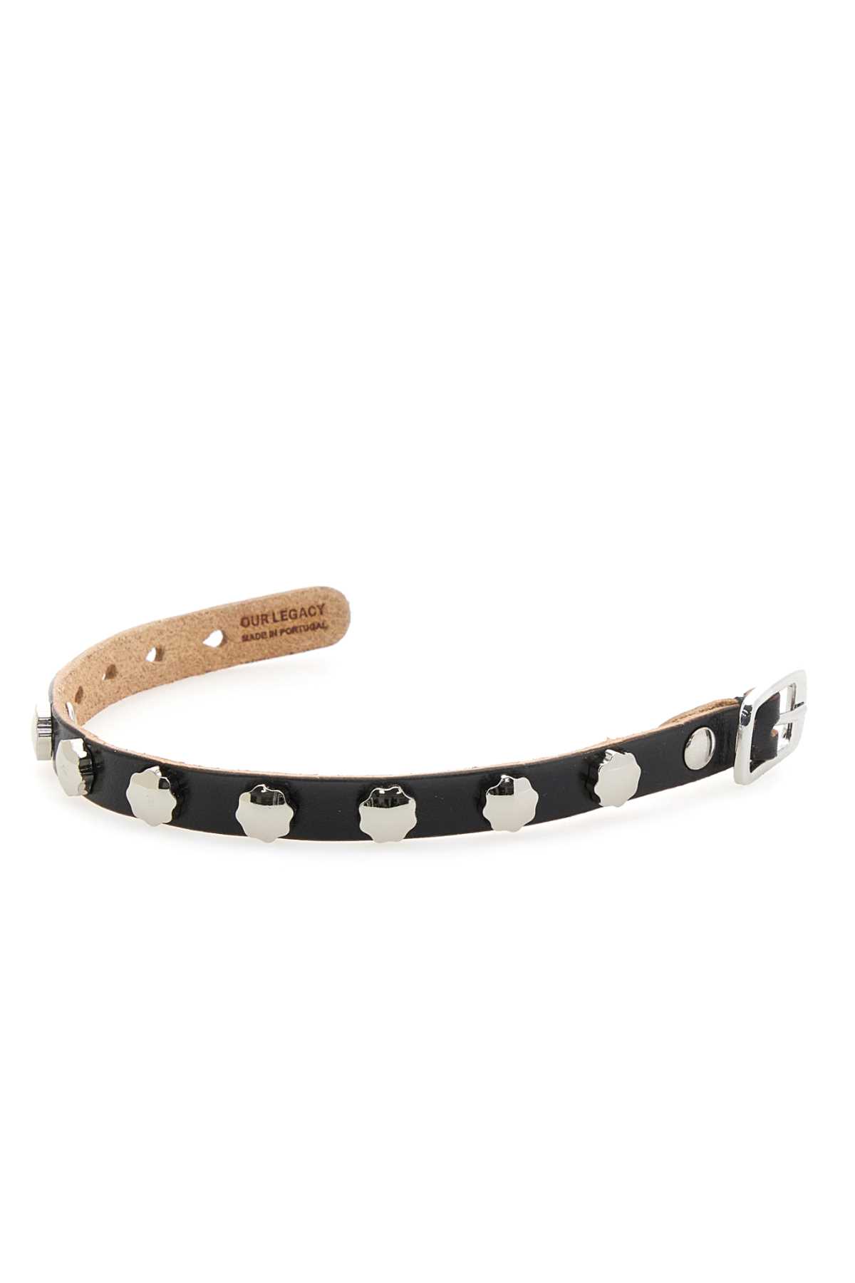 Black leather bracelet A4258FDDEEBLALEA (OUR LEGACY / ブレスレット ) | OUR LEGACY (アワーレガシー)(2)