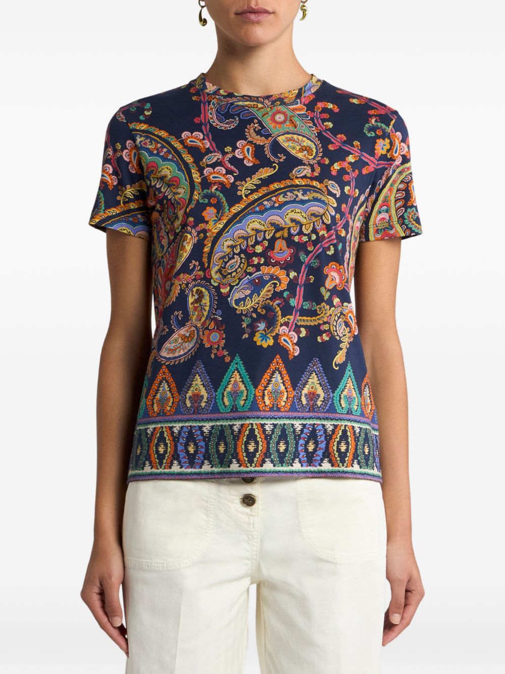 Etro T-shirts and Polos WRMA0006AKH26X0883 (ETRO / Tシャツ・カットソー ) | ETRO (エトロ)(2)