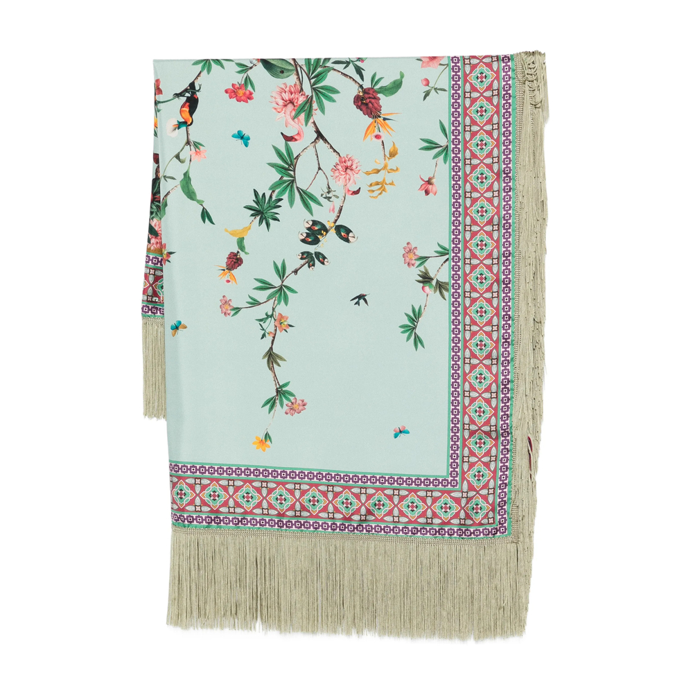 Scarf La Double J SCA0073SIL006ZOF0BU01 (La DoubleJ / スカーフ・マフラー ) | La DoubleJ (ラダブルジェイ)