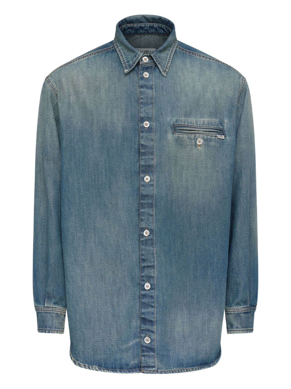 MM6 Maison Margiela Shirts Blue SH0DT0044M30055961 (MM6 Maison Margiela / シャツ・ブラウス ) | MM6 Maison Margiela (エムエムシックス)