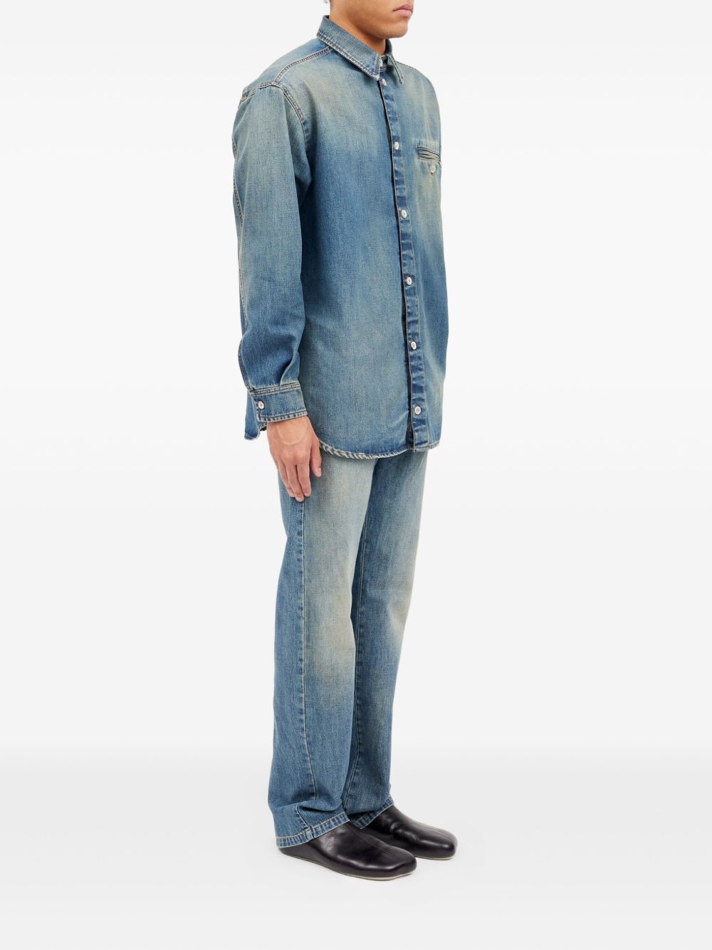 MM6 Maison Margiela Shirts Blue SH0DT0044M30055961 (MM6 Maison Margiela / シャツ・ブラウス ) | MM6 Maison Margiela (エムエムシックス)(2)