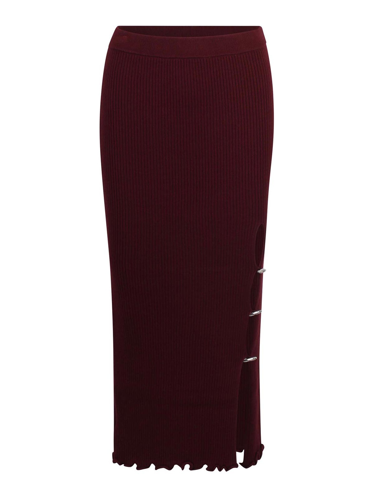 Hedra Fluid Matte Acetate Pants YUZPF25RWKN0253BORDO (YUZEFI / スカート ) | YUZEFI (ユゼフィ)