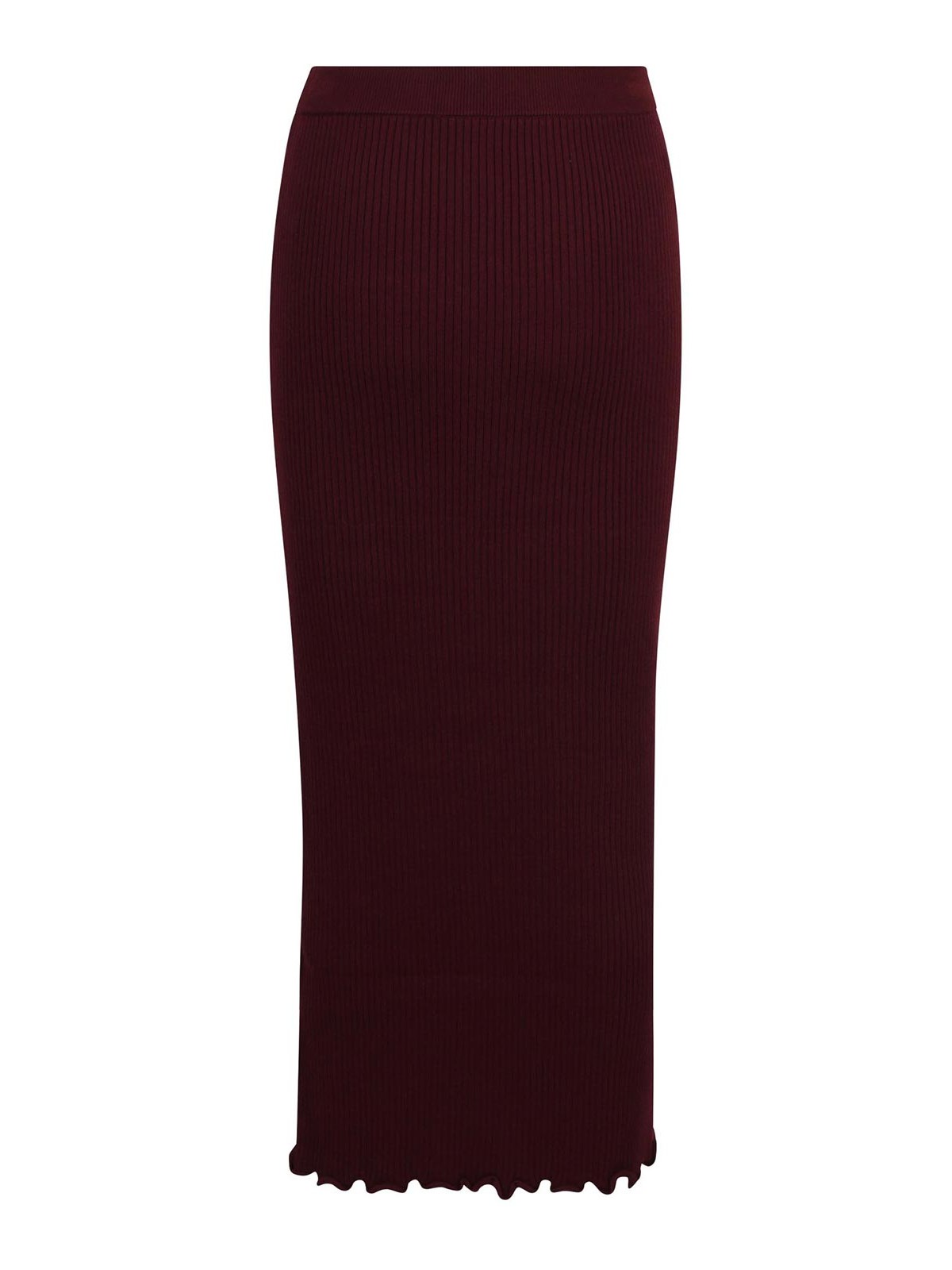 Hedra Fluid Matte Acetate Pants YUZPF25RWKN0253BORDO (YUZEFI / スカート ) | YUZEFI (ユゼフィ)(1)