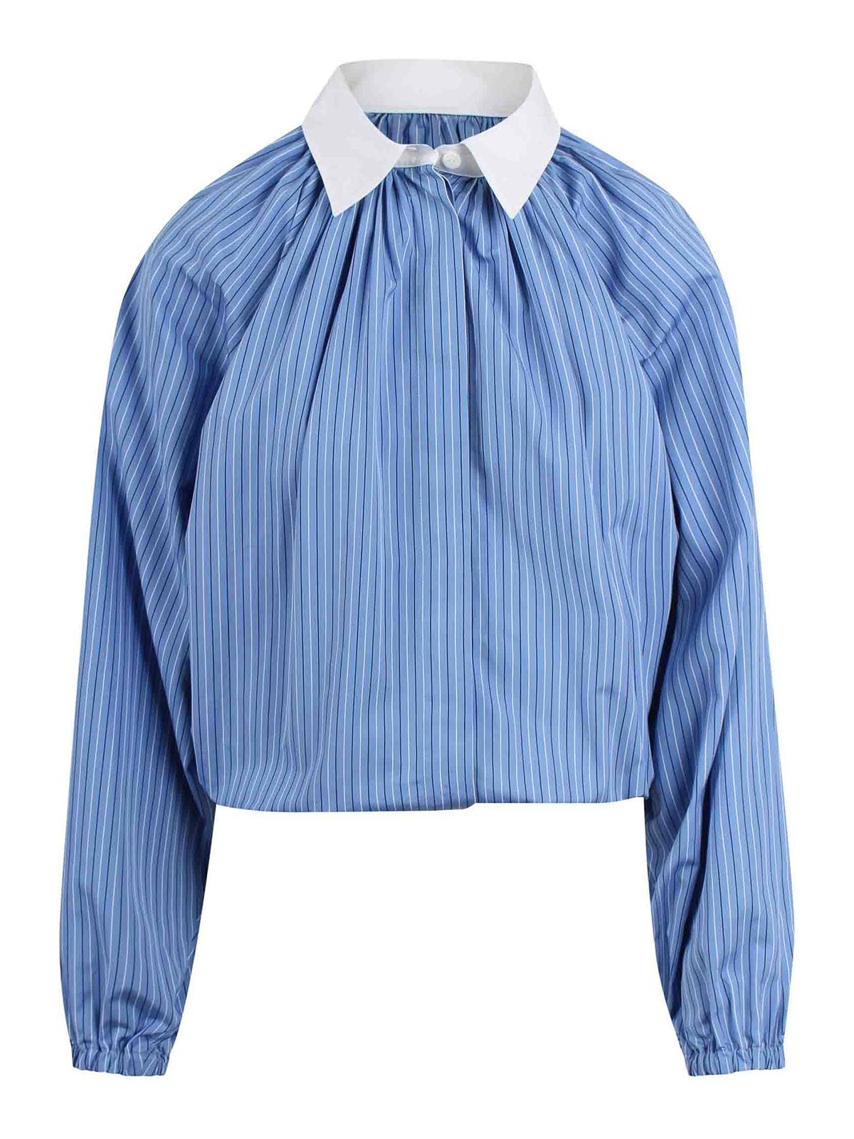 Striped Puffball Shirt BL050019050795079 (Patou / シャツ・ブラウス ) | Patou (パトゥ)