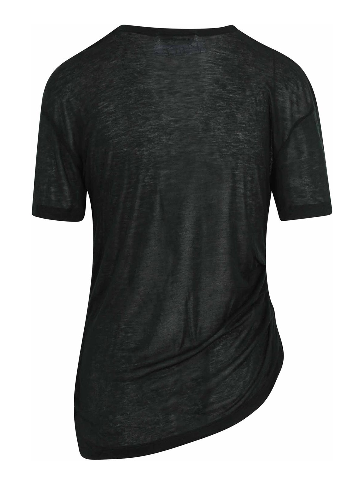 Asymmetrical T-Shirt with Side Gathering 1325JTS006466ABOTTLEGREEN (VICTORIA BECKHAM / Tシャツ・カットソー ) | VICTORIA BECKHAM (ヴィクトリア ベッカム)(1)