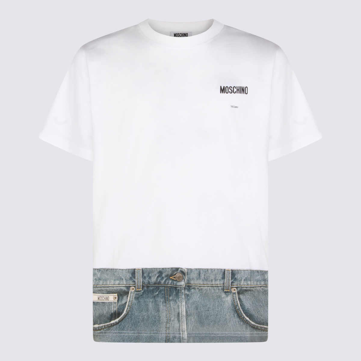 Moschino T-shirts and Polos White 261ZZ070402411001 (MOSCHINO / Tシャツ・カットソー ) | MOSCHINO (モスキーノ)