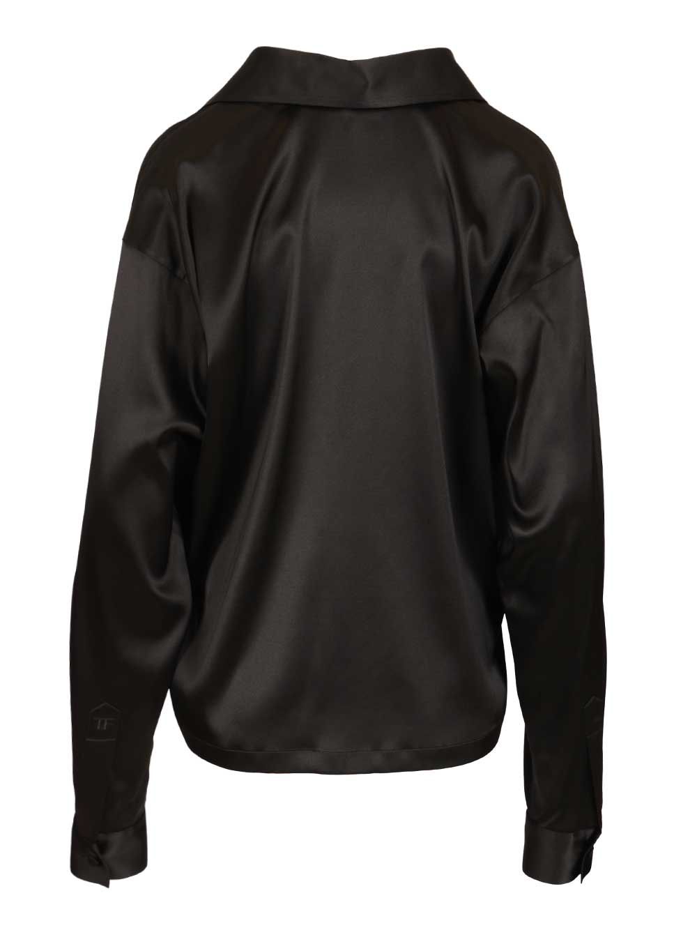 STRETCH SILK SATIN POLO TS2144FAX881NAA (TOM FORD / シャツ・ブラウス ) | TOM FORD (トムフォード)(1)