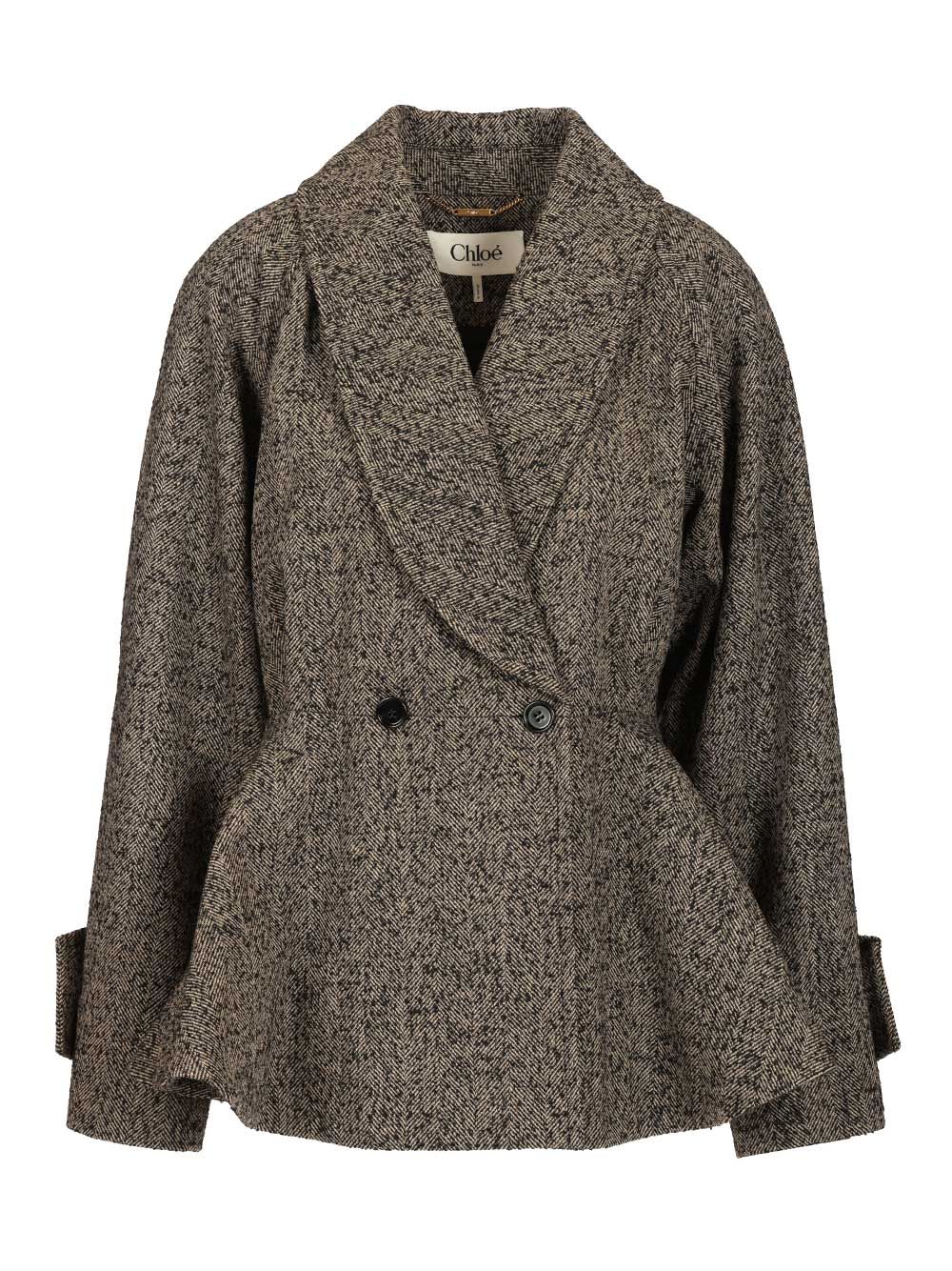 SHORT DOUBLE BREASTED COAT CH26SMA6026394Q (Chloé / コート ) | Chloé (クロエ)