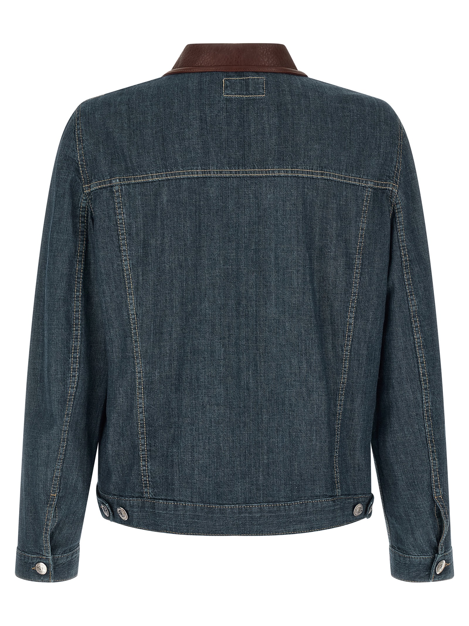 Leather collar denim jacket MH2636914COH51 (Brunello Cucinelli / カジュアルジャケット ) | Brunello Cucinelli (ブルネロ・クチネリ)(1)