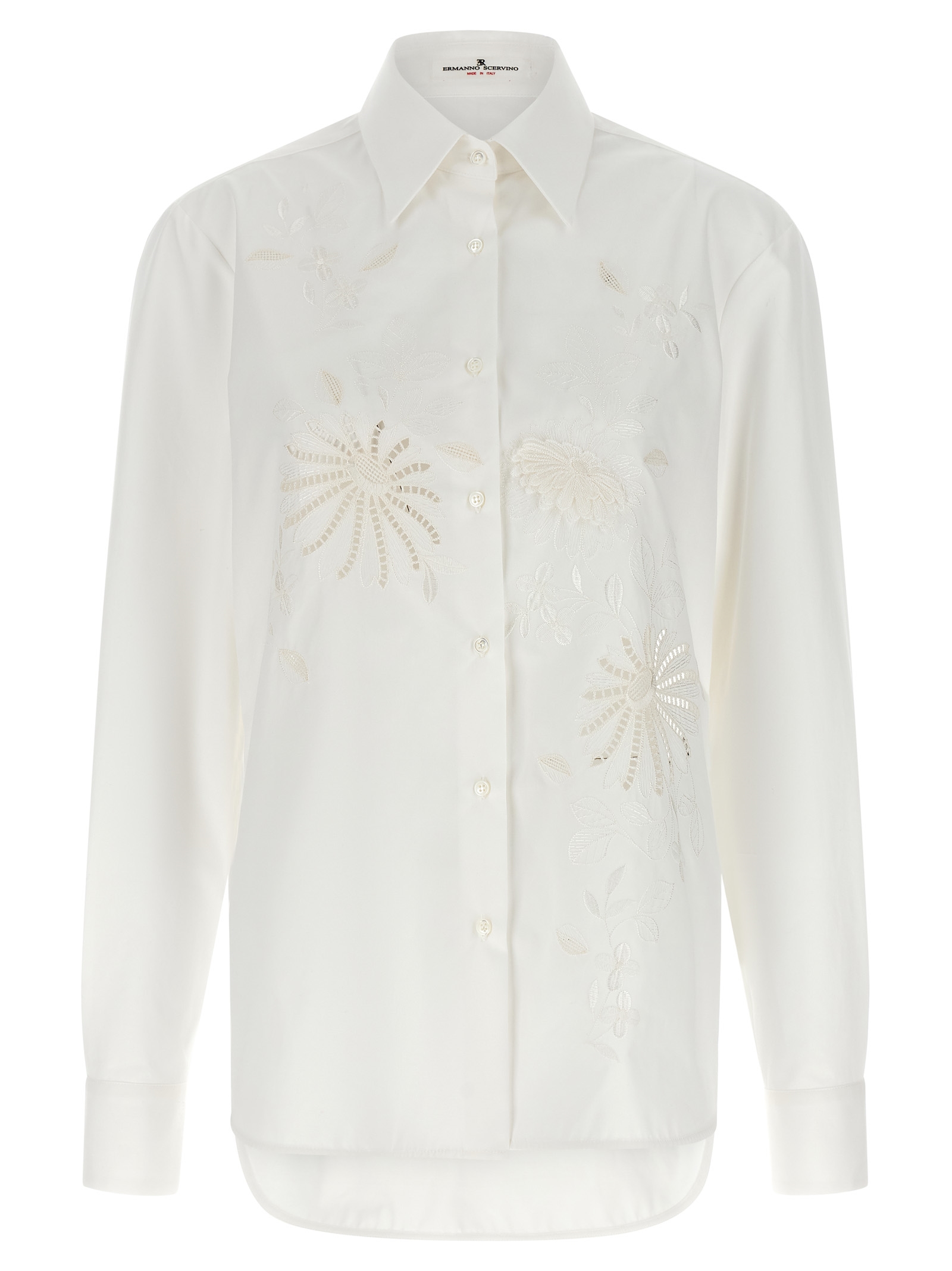 Embroidery cotton shirt D482K362RWGF10602 (ERMANNO SCERVINO / シャツ・ブラウス ) | ERMANNO SCERVINO (エルマンノ シェルヴィーノ)