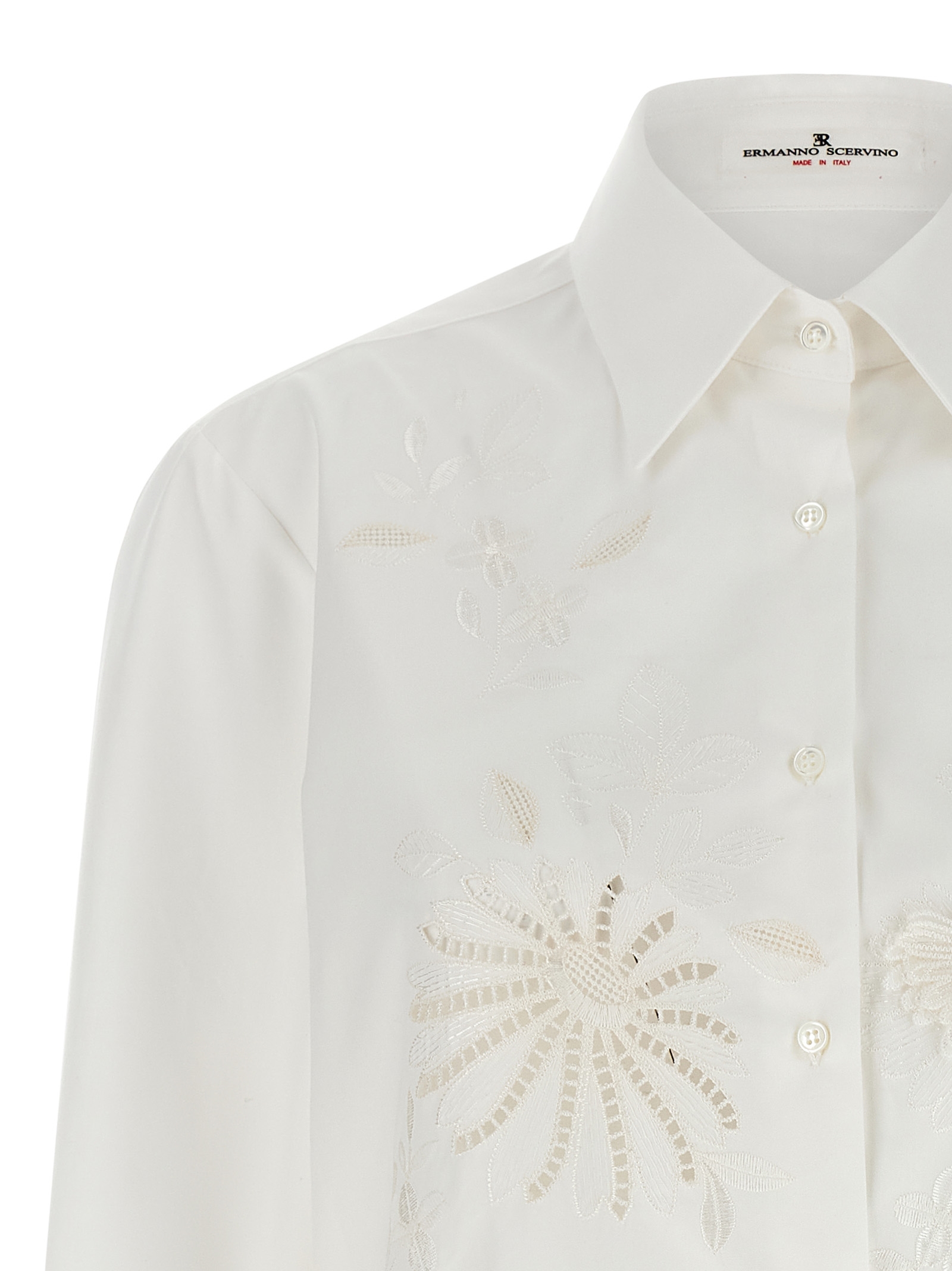 Embroidery cotton shirt D482K362RWGF10602 (ERMANNO SCERVINO / シャツ・ブラウス ) | ERMANNO SCERVINO (エルマンノ シェルヴィーノ)(2)