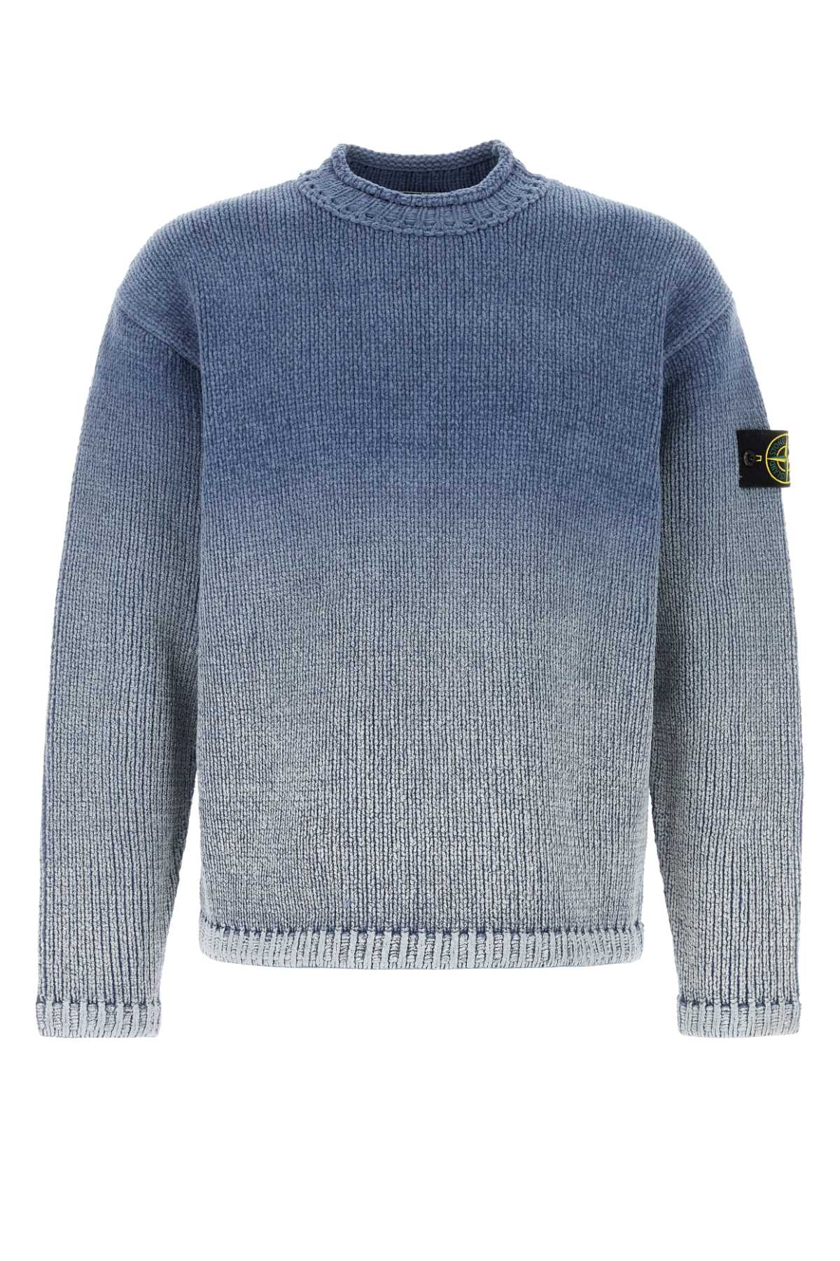 Air force blue cotton sweater L1S155100003S00Z7V0024 (STONE ISLAND / ニット・セーター・カーディガン ) | STONE ISLAND (ストーンアイランド)