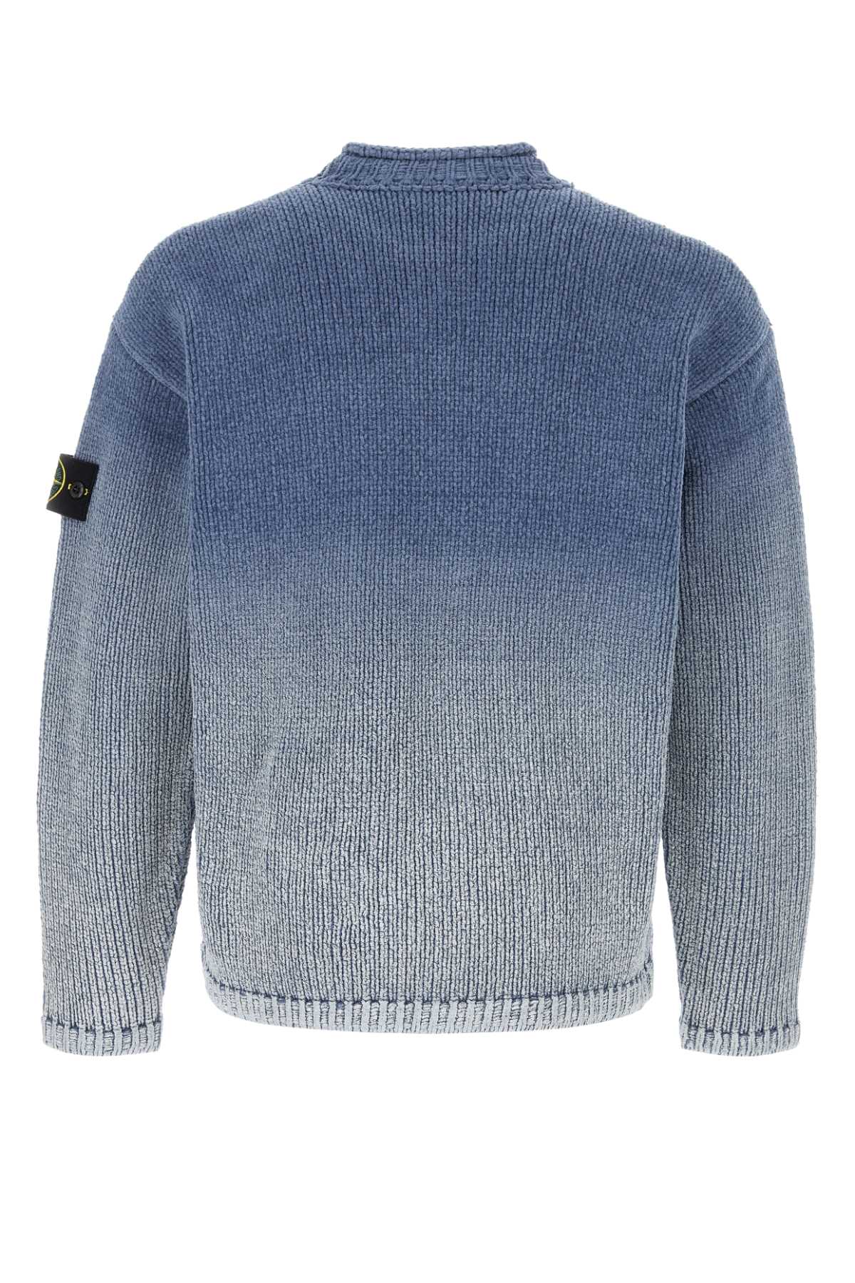 Air force blue cotton sweater L1S155100003S00Z7V0024 (STONE ISLAND / ニット・セーター・カーディガン ) | STONE ISLAND (ストーンアイランド)(1)