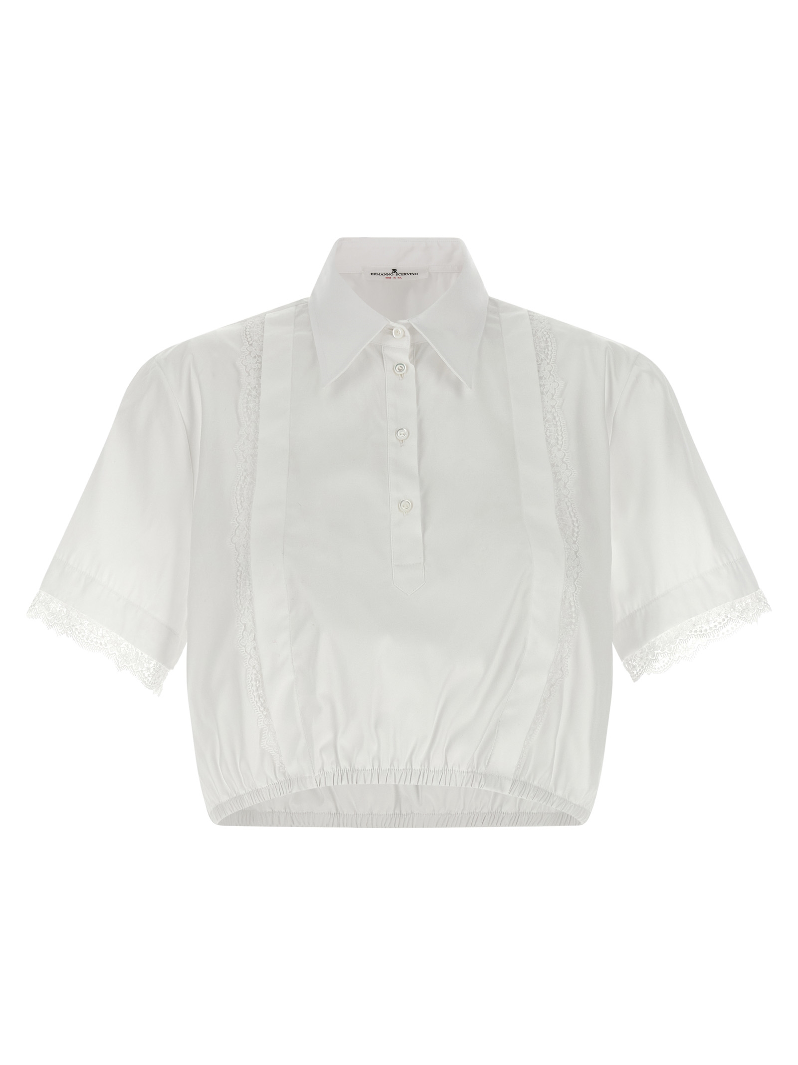 Lace insert shirt D482L323APBQP10601 (ERMANNO SCERVINO / シャツ・ブラウス ) | ERMANNO SCERVINO (エルマンノ シェルヴィーノ)