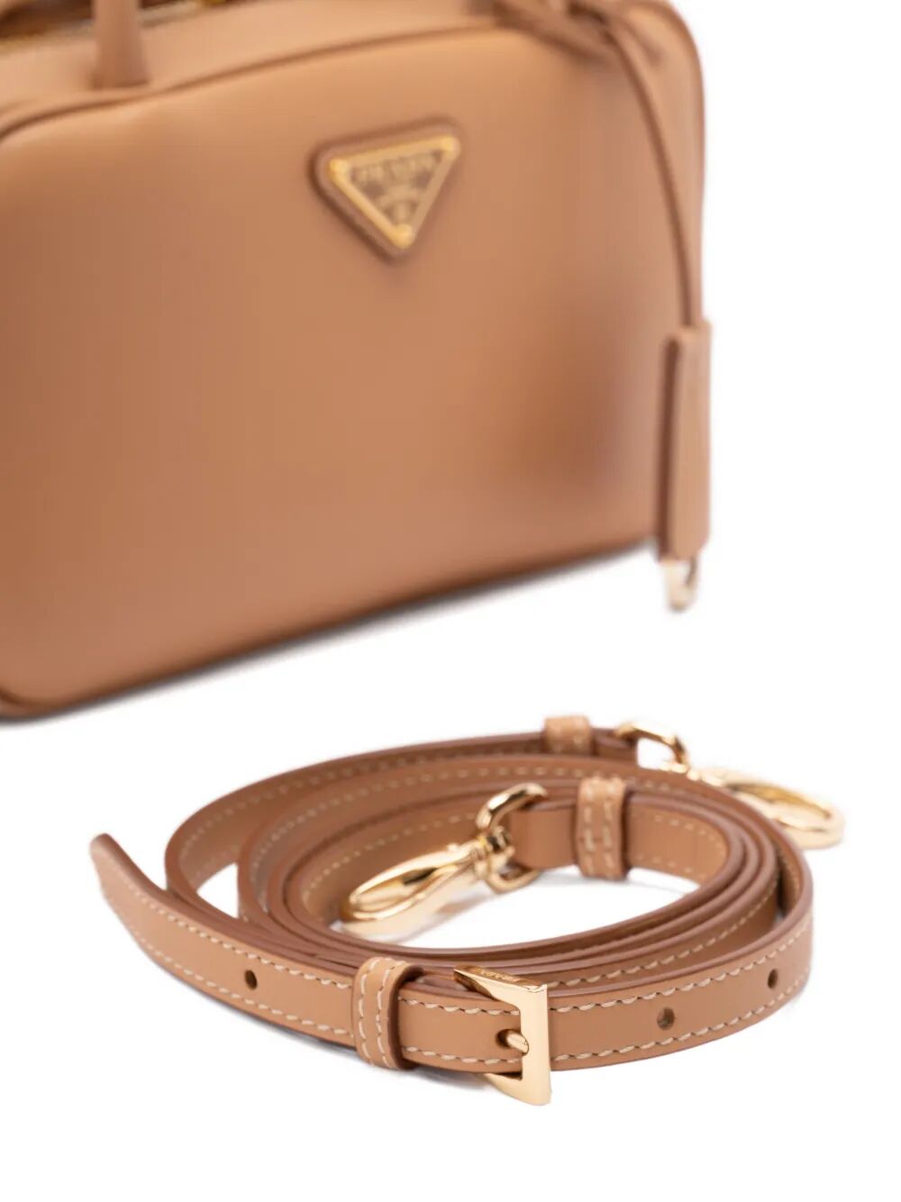 MINI LEATHER TOP HANDLE BAG WITH SHOULDER STRAP 1BB152VOOO2CYSF0018 (Prada / ハンドバッグ・ショルダーバッグ ) | Prada (プラダ)(3)