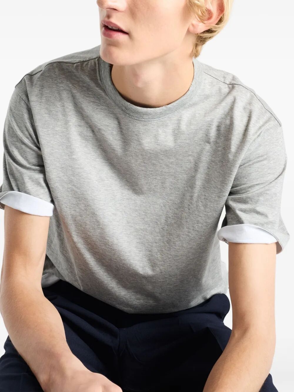 REVERSIBLE COTTON T-SHIRT UJN960SOOO1801F0AV1 (Prada / Tシャツ・カットソー ) | Prada (プラダ)(3)