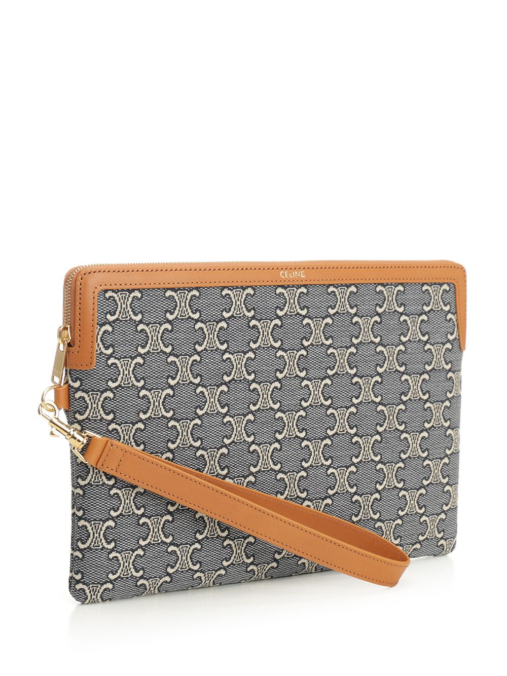 SMALL POUCH WITH STRAP JACQUARD TRIOMPHE ALL OVER 10J502GX507PM (CELINE / クラッチバッグ・ポーチ ) | CELINE (セリーヌ)(1)