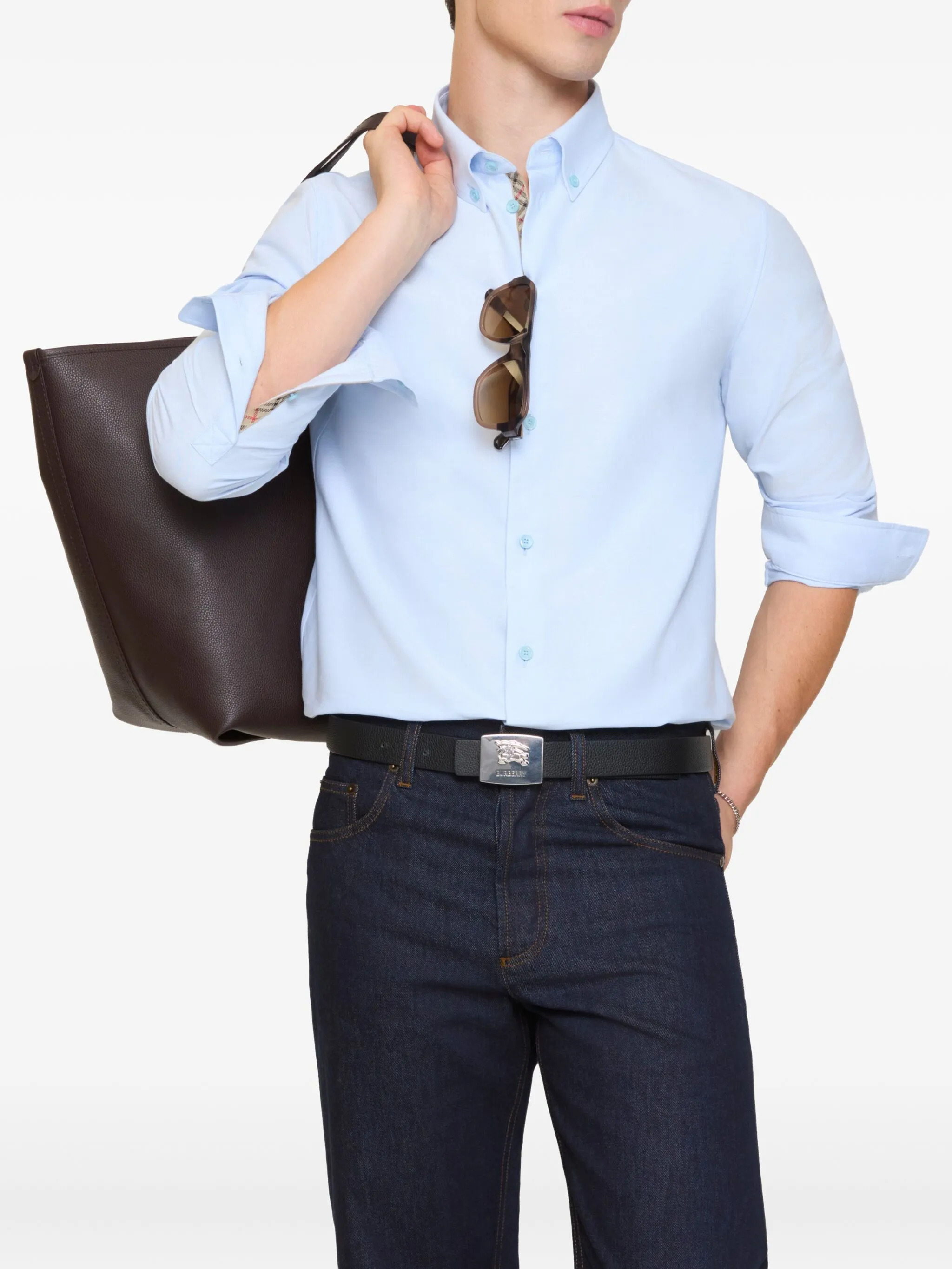 Burberry Shirts Clear Blue 8121997B6409 (Burberry / シャツ・ブラウス ) | Burberry (バーバリー)(1)