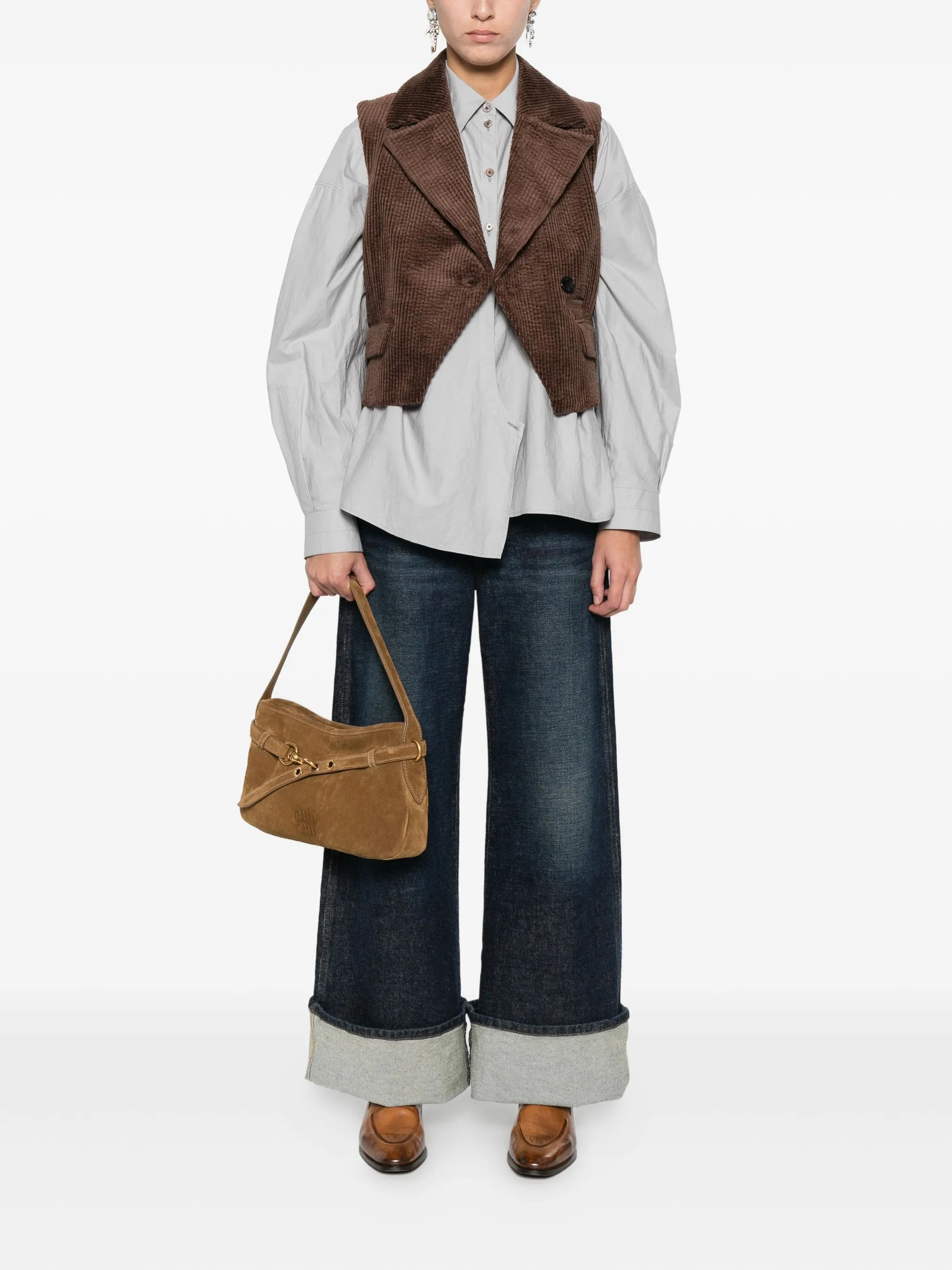 GANNI Jackets Brown W0766979 (GANNI / ベスト ) | GANNI (ガニー)(1)