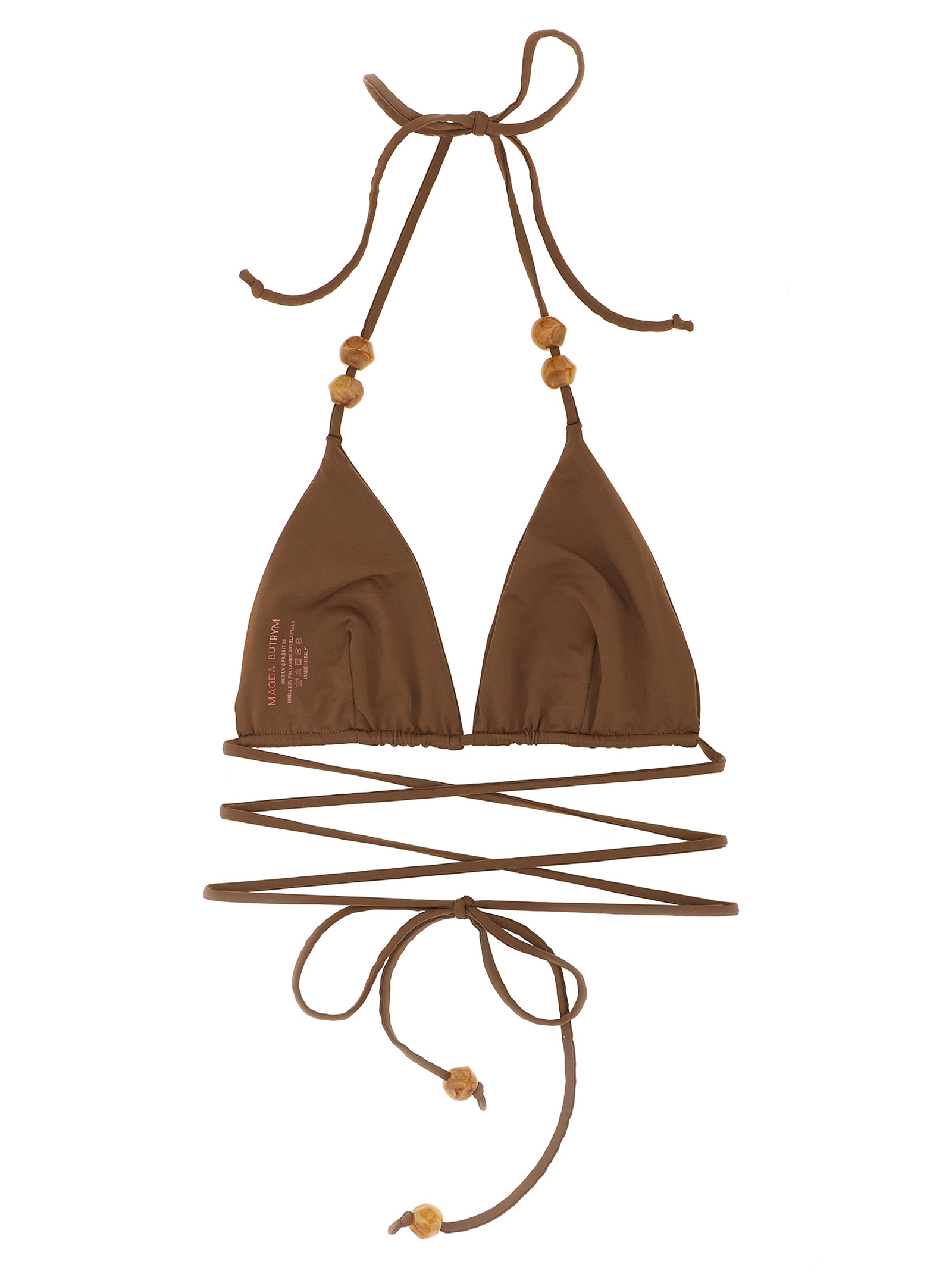 'RE 26' bikini top 627426BROWN (MAGDA BUTRYM / スイムウェア ) | MAGDA BUTRYM (マグダブトリム)(1)