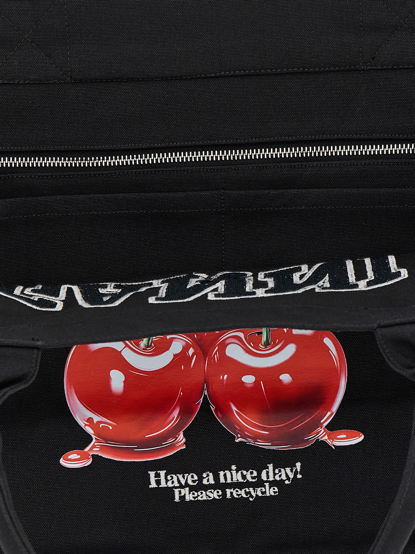 'Black XXL Cherry Tote' shopping bag B2110037252 (GANNI / トートバッグ ) | GANNI (ガニー)(3)