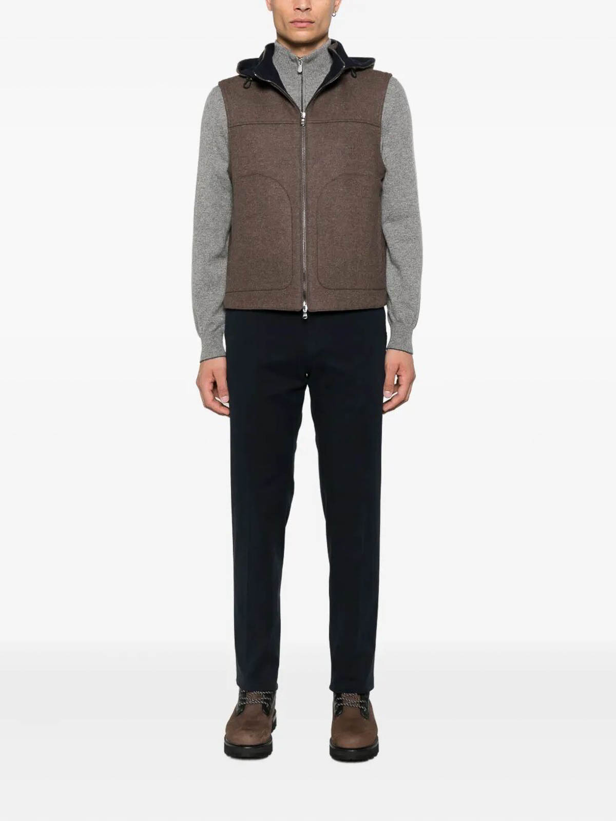 Vest With Hood SUMIT512000029 (BARBA / ベスト ) | BARBA (バルバ)(1)