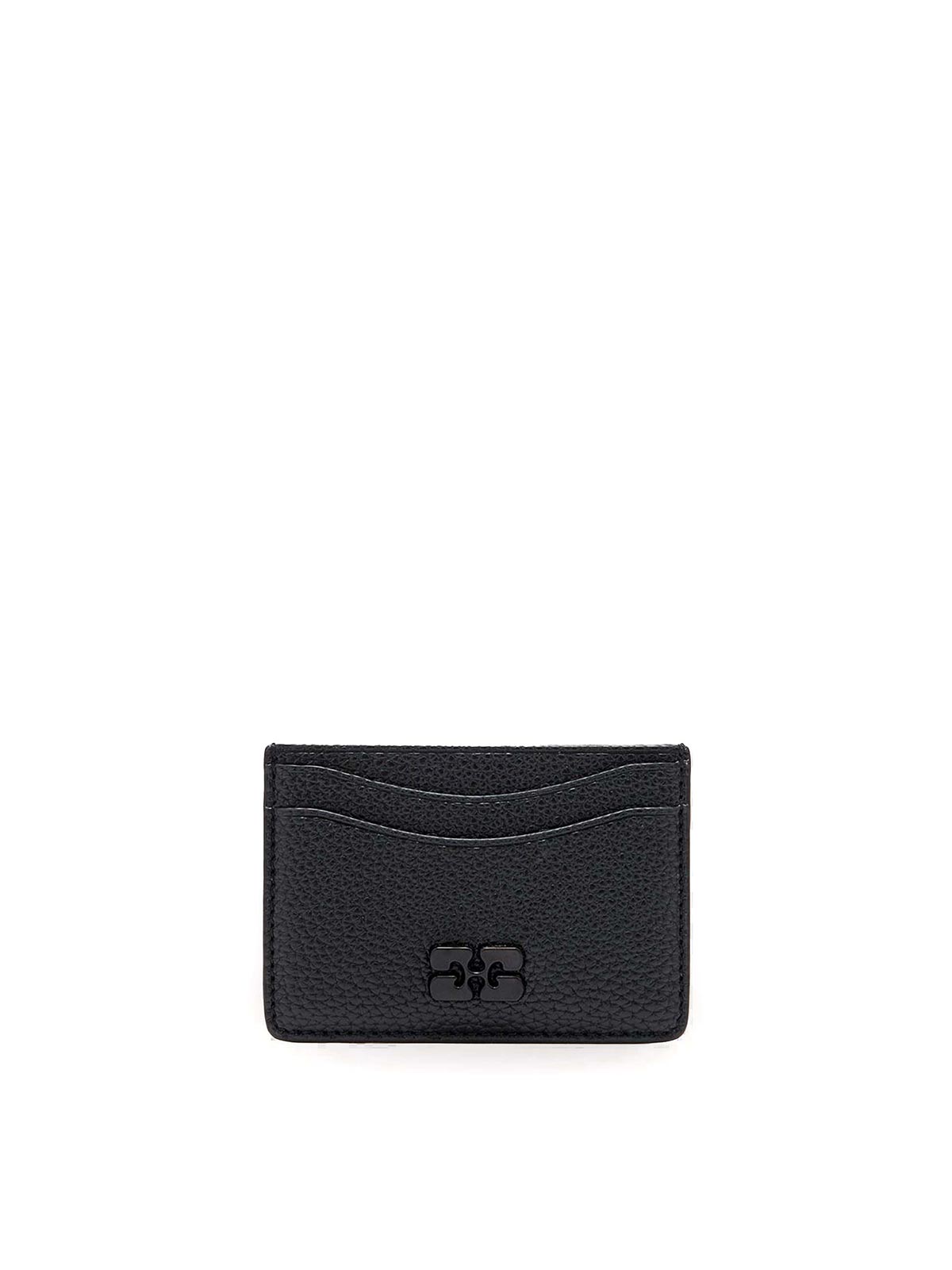 Hammered Leather Card Holder with Logo A7277099 (GANNI / 財布・カードケース ) | GANNI (ガニー)