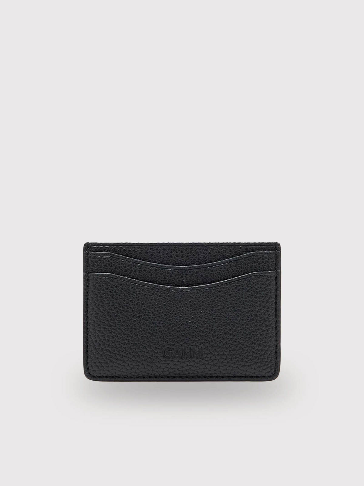 Hammered Leather Card Holder with Logo A7277099 (GANNI / 財布・カードケース ) | GANNI (ガニー)(1)