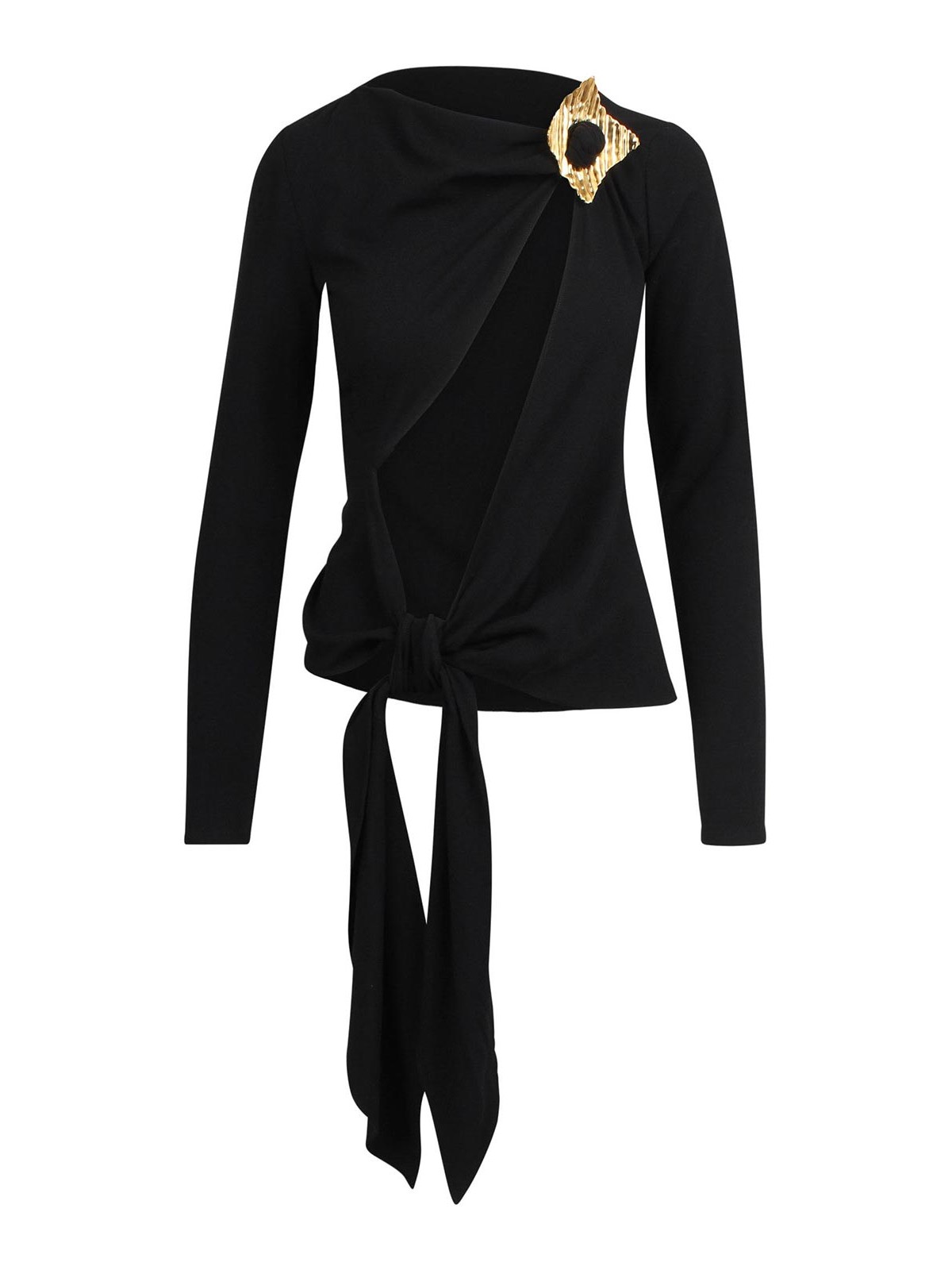 Wool Jersey Top with Cut-Out Detail TP28934YV3189BLACK (cult gaia / Tシャツ・カットソー ) | cult gaia (カルト ガイア)