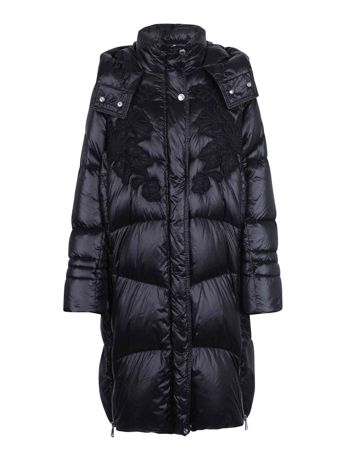Long Down Jacket with Embroidery D47EA005CZEX0MF099 (ERMANNO SCERVINO / ダウンジャケット・コート ) | ERMANNO SCERVINO (エルマンノ シェルヴィーノ)