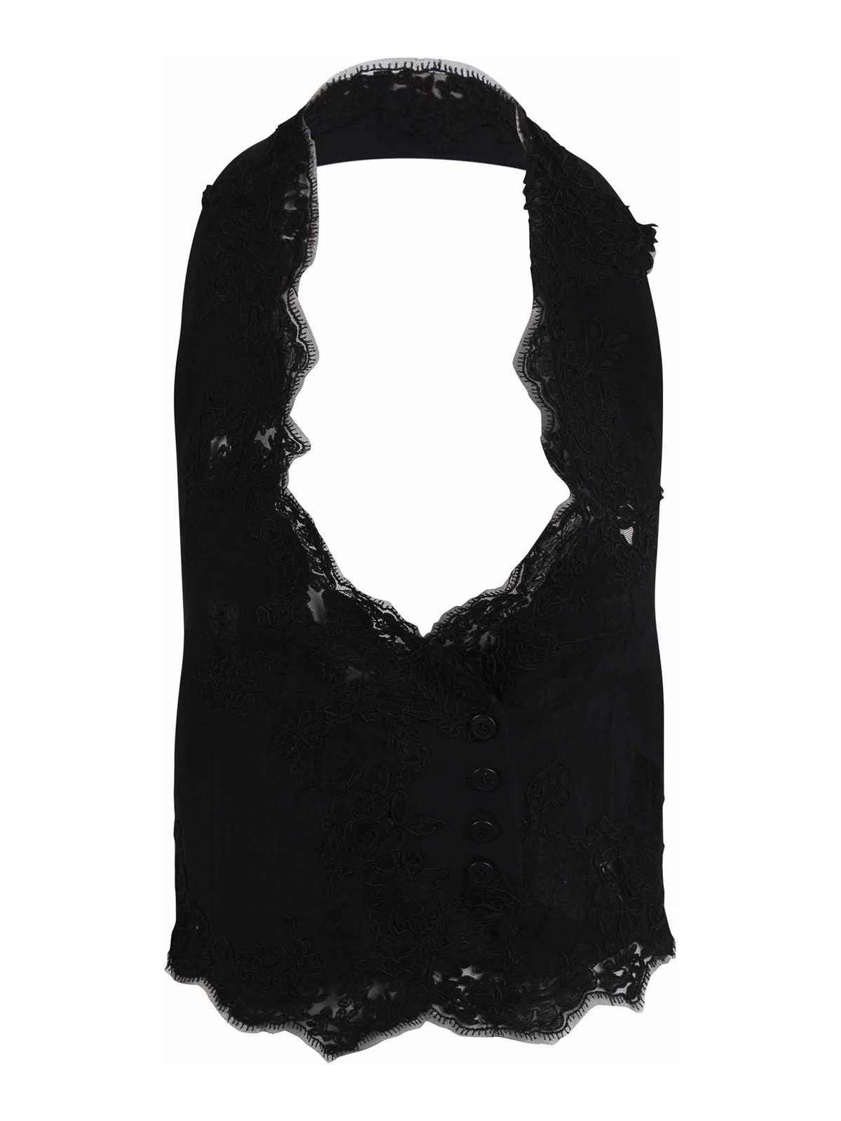 Vest with Embroidery and Buckle D476N301ILM95708 (ERMANNO SCERVINO / ベスト ) | ERMANNO SCERVINO (エルマンノ シェルヴィーノ)