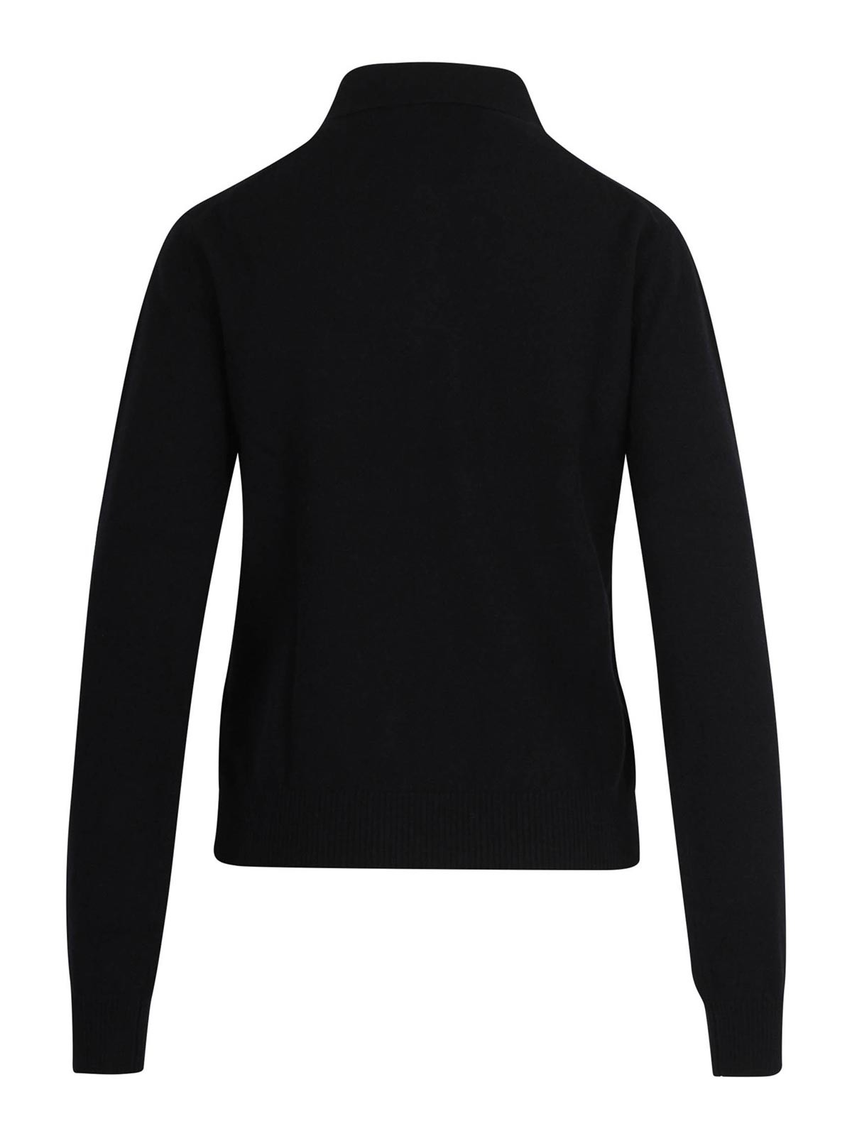 Wool Polo Shirt with Logo Plaque 25IN2M0A038900490009000 (N°21 / ポロシャツ ) | N°21 (ヌメロ ヴェントゥーノ)(1)